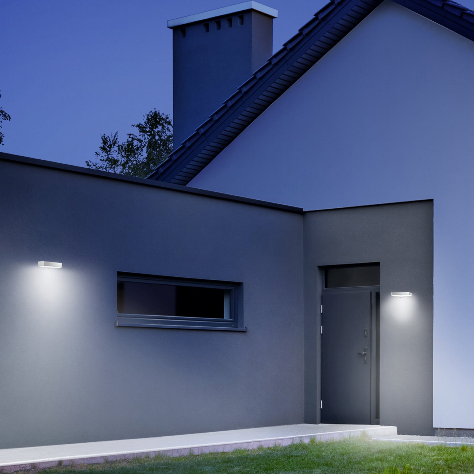 XSolar SOL-O S Applique da esterno LED con sensore, antracite - STEINEL