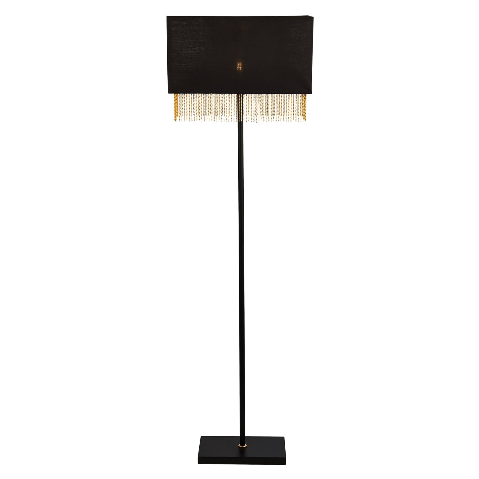 Lampa stojąca Fringe z kloszem tekstylnym
