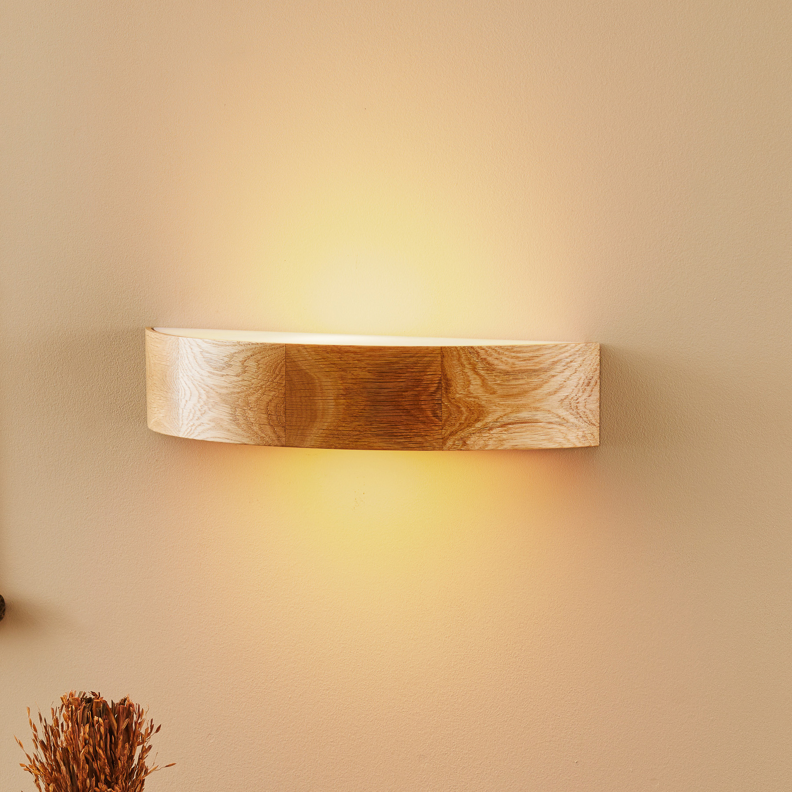 Applique Kerio, semirotonda, rovere