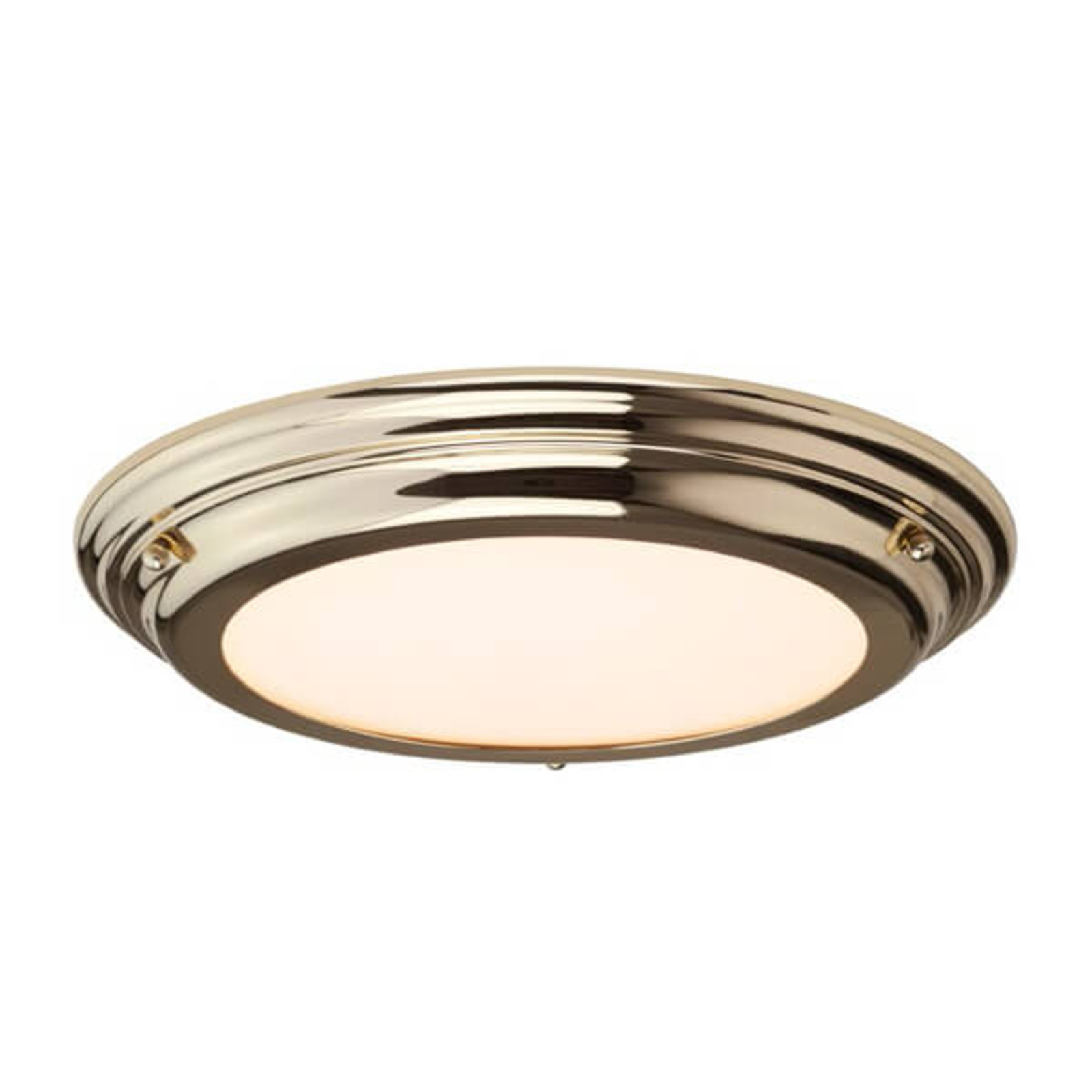Elstead Pretty LED ceiling light Welland, polished brass, for Bathroom, plastic, metal, 20 W, energy efficiency: A+, H: 4 cm