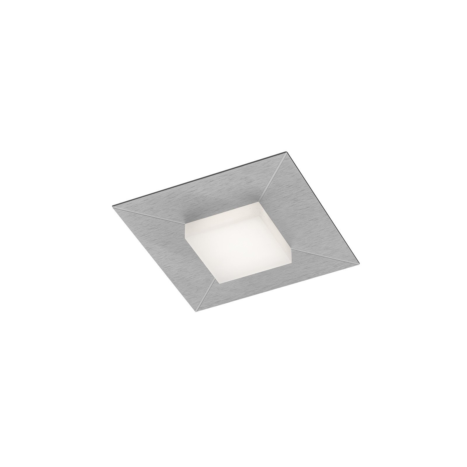 BANKAMP Diamond 17x17cm plafonieră argintie