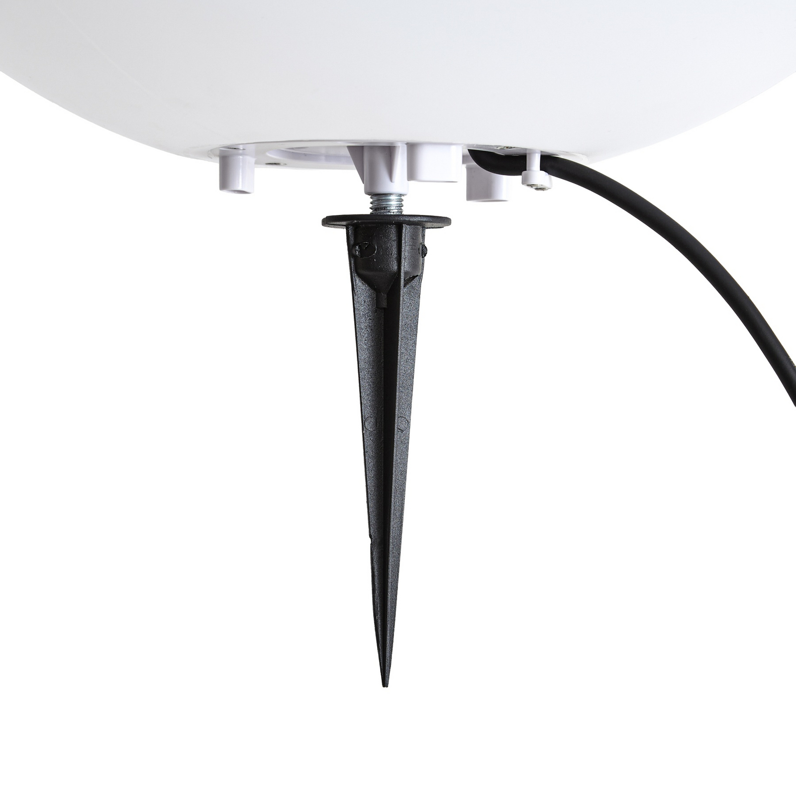 Candeeiro de exterior Lindby Valyra, Ø 50 cm, IP54, estaca para fixação no solo