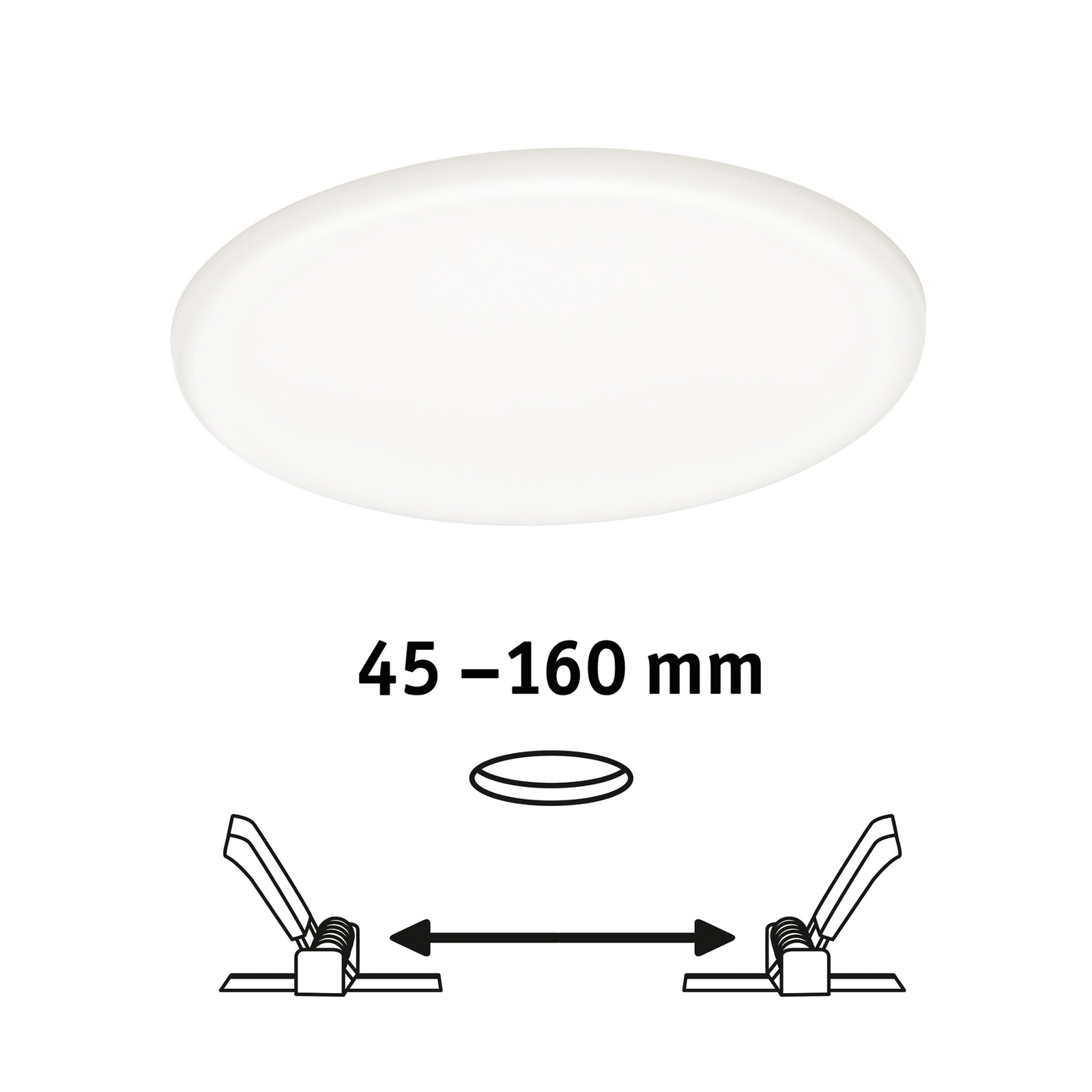 Paulmann Veluna lampe encastrée LED 4 000K Ø18,5cm