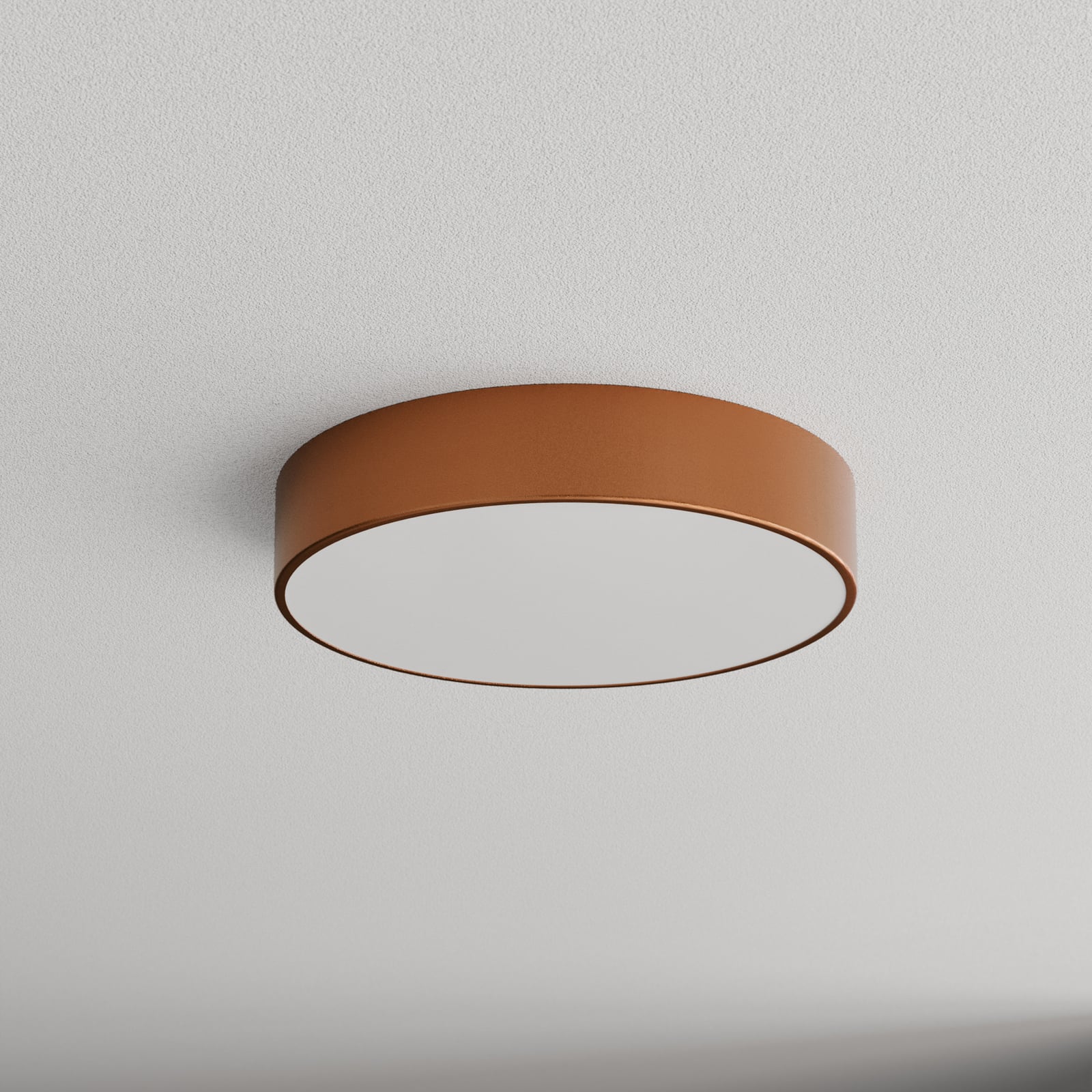Deckenlampe Cleo 400, kupfer, Sensor, IP54, Ø 40 cm, Metall
