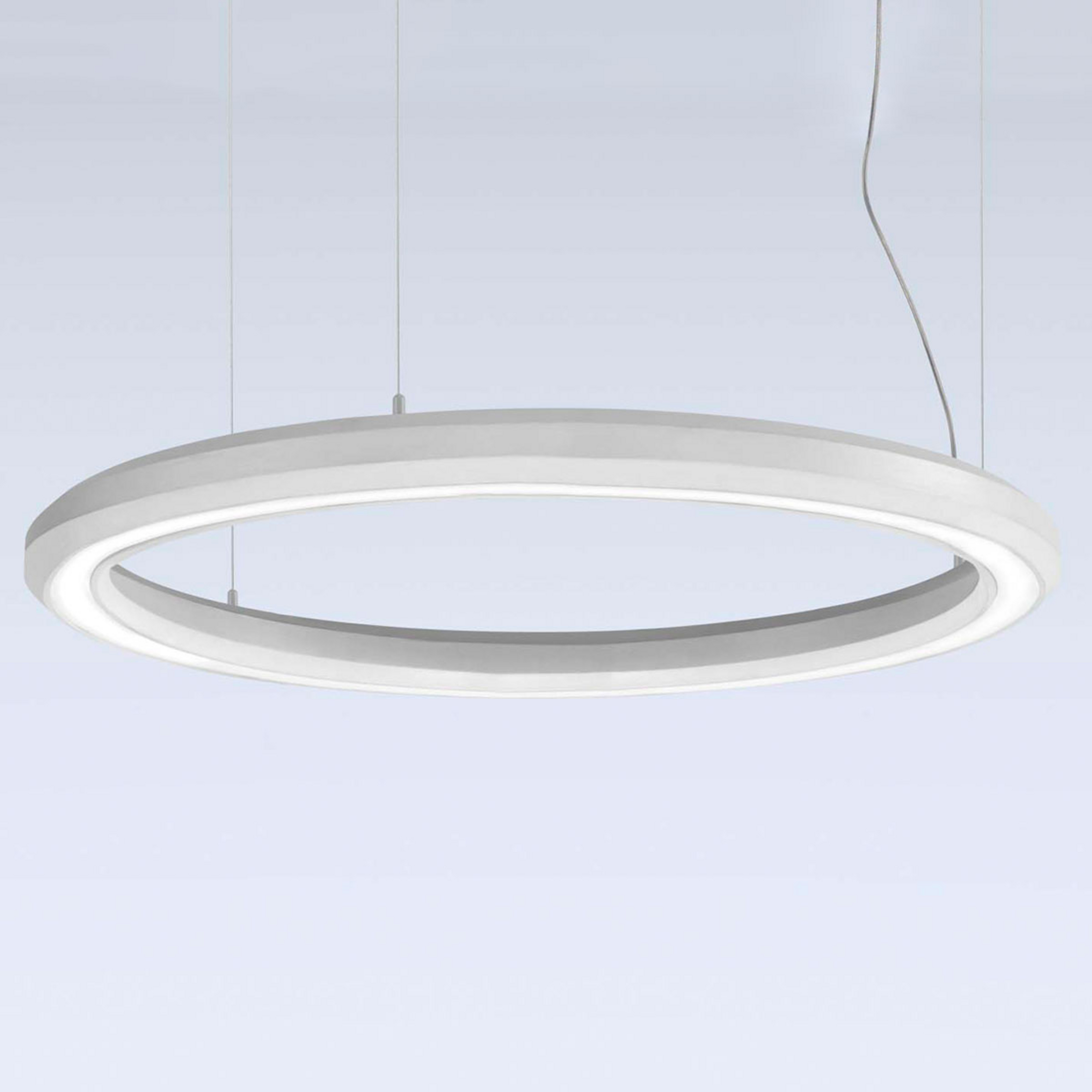 Suspension LED Materica inférieure Ø 90 cm blanc