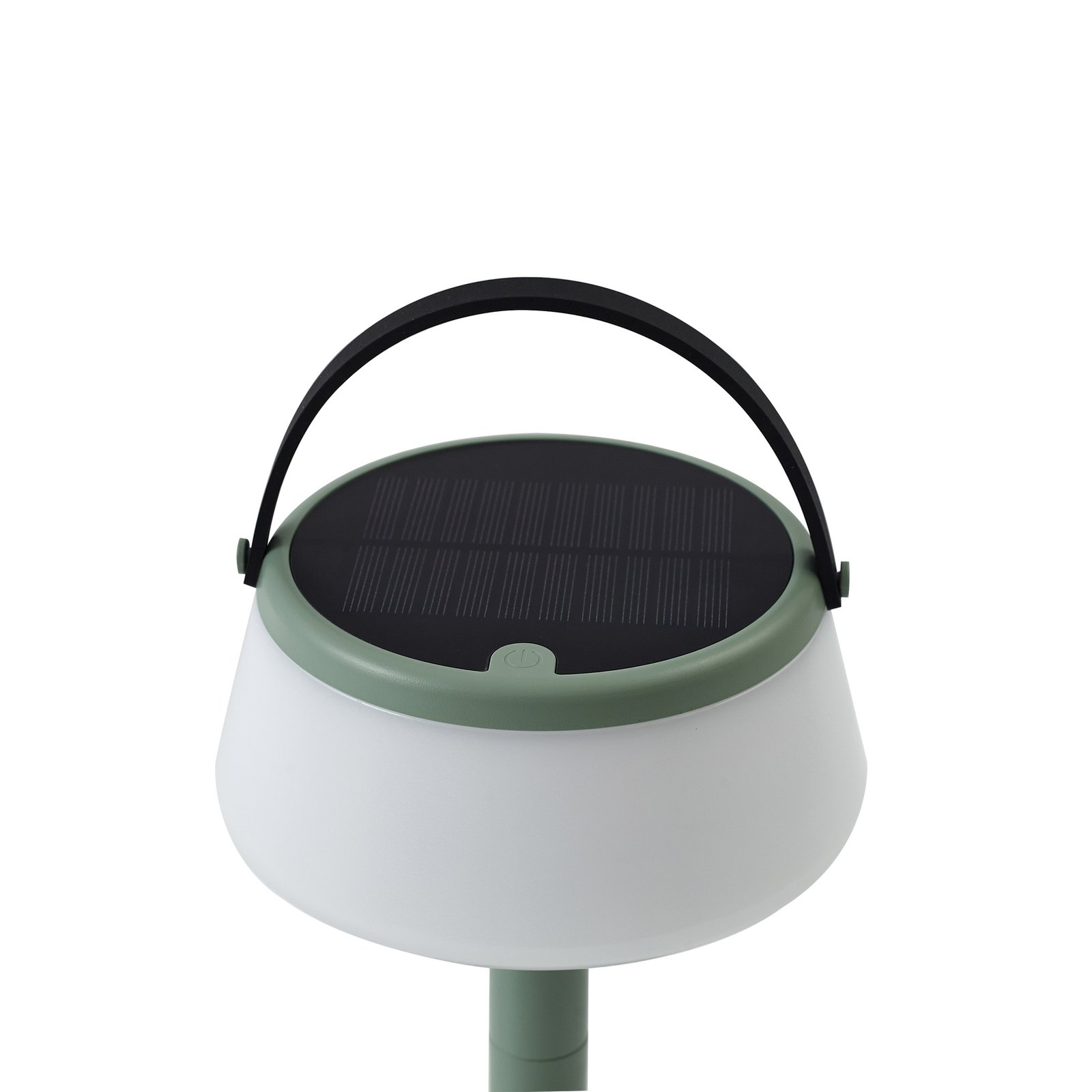 Lindby Lampada da tavolo LED Mikkel, verde, dimmerabile