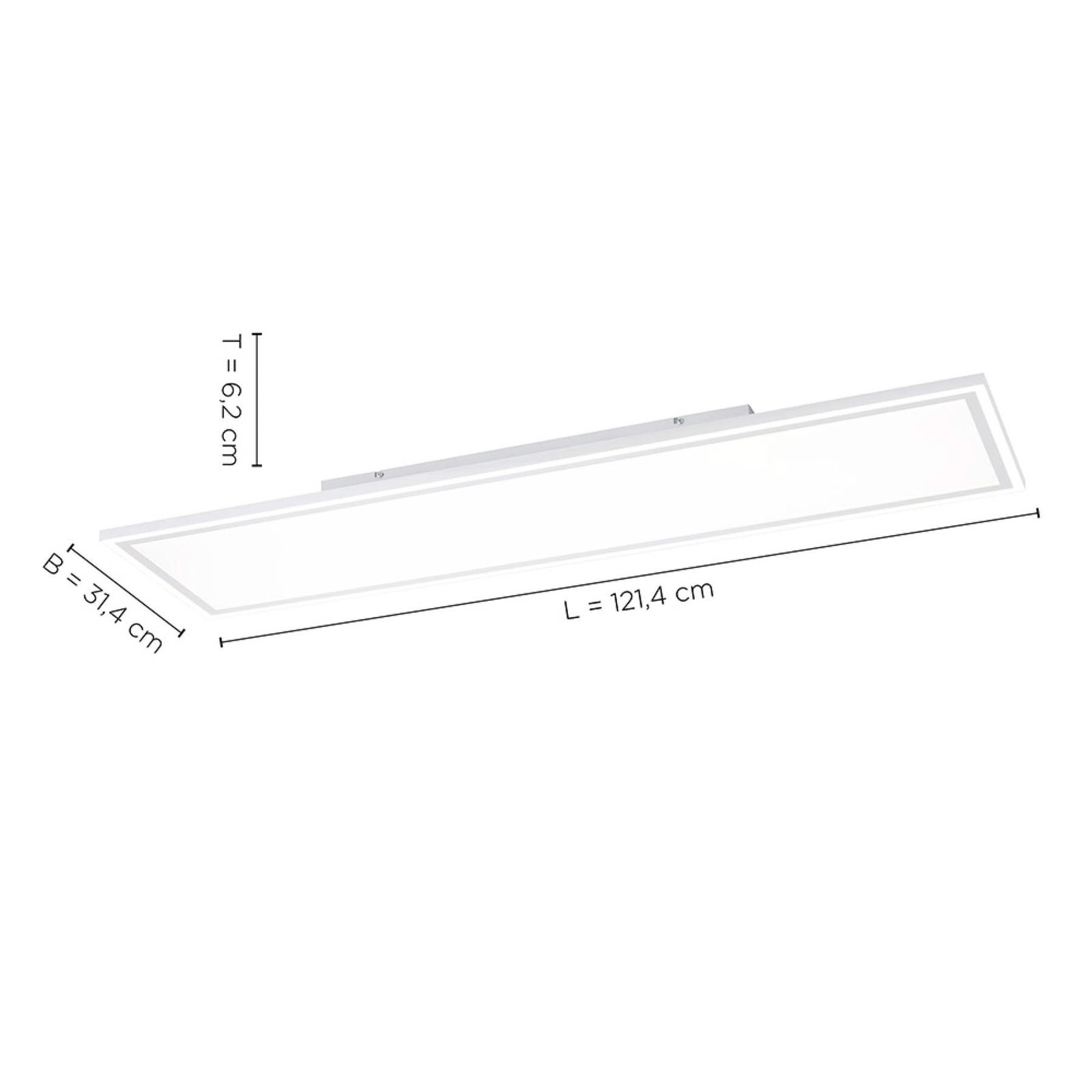 Panel LED Edging, tunable white, 121x31 cm