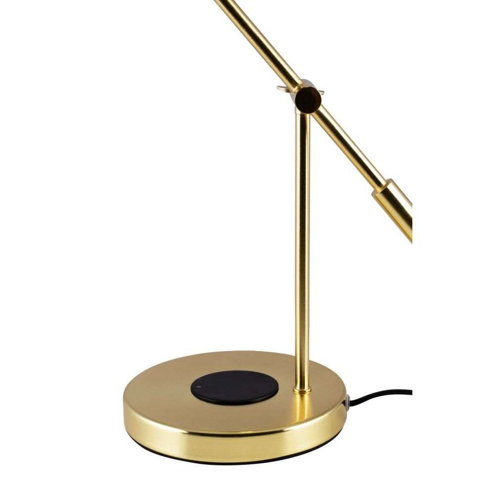 Hubble Read Veioză w/Wireless Charging Brushed Brass - Globen Lighting