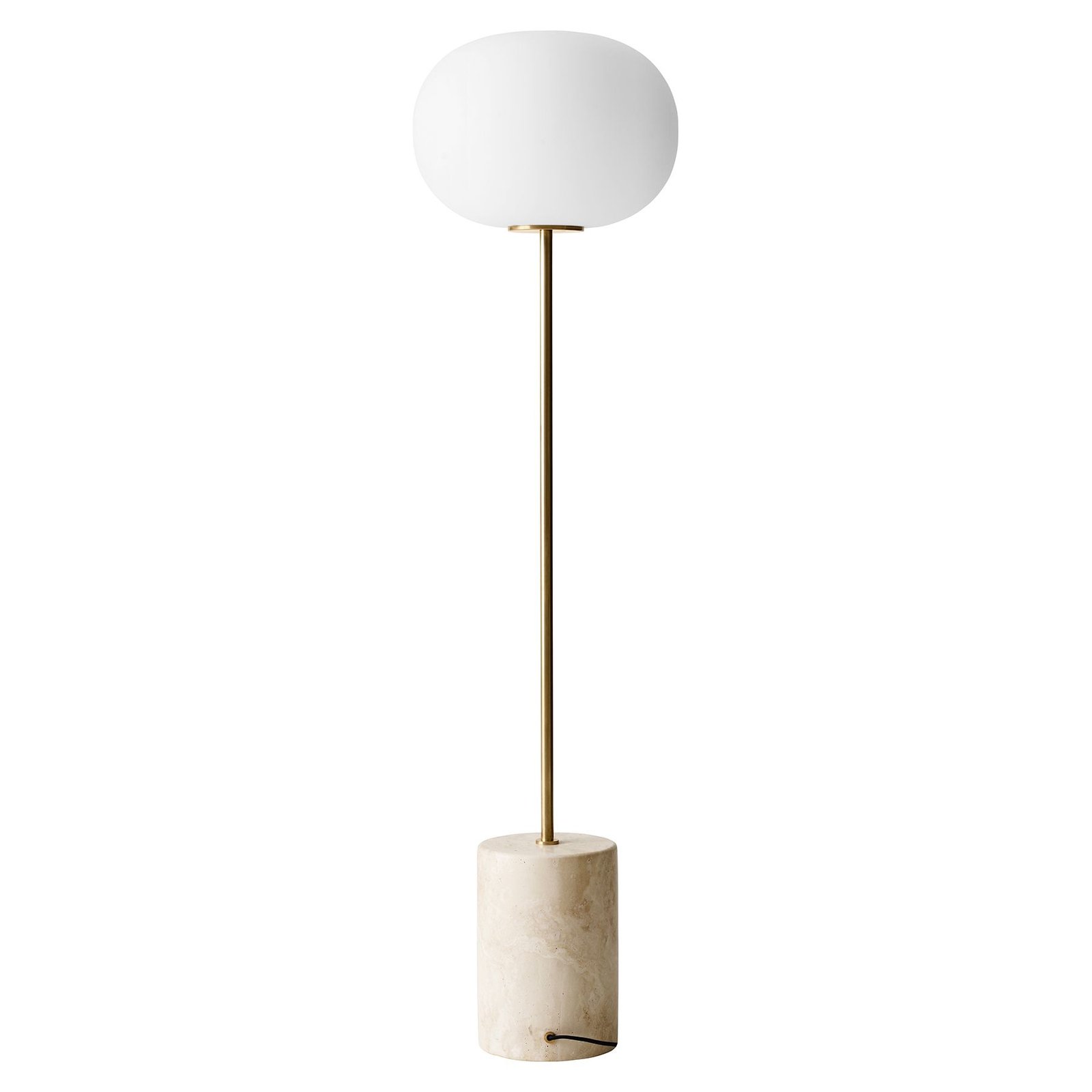 JWDA Lampadaire Travertin/Laiton Brossé - Audo Copenhagen