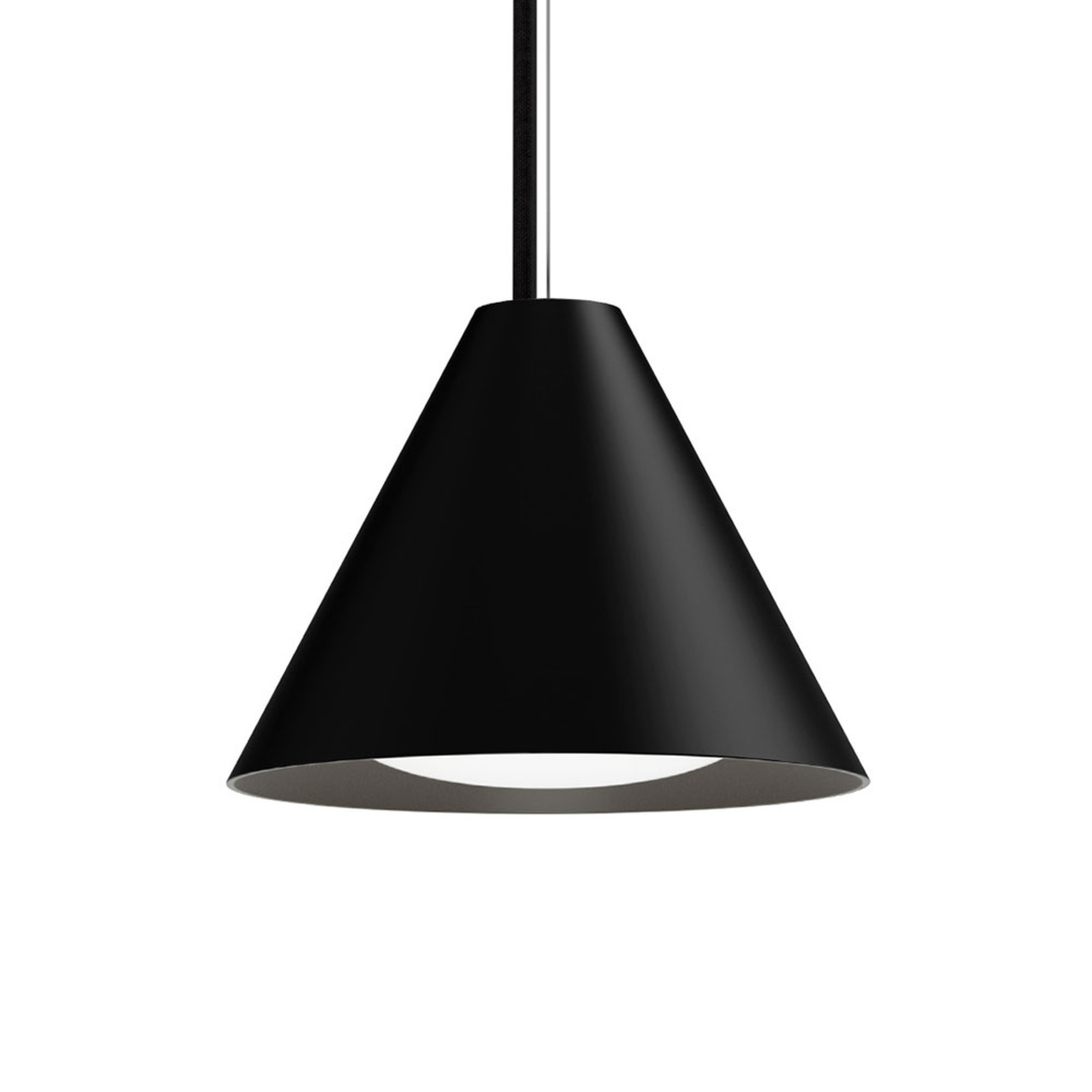 Louis Poulsen Keglen LED hanging lamp 17.5cm black
