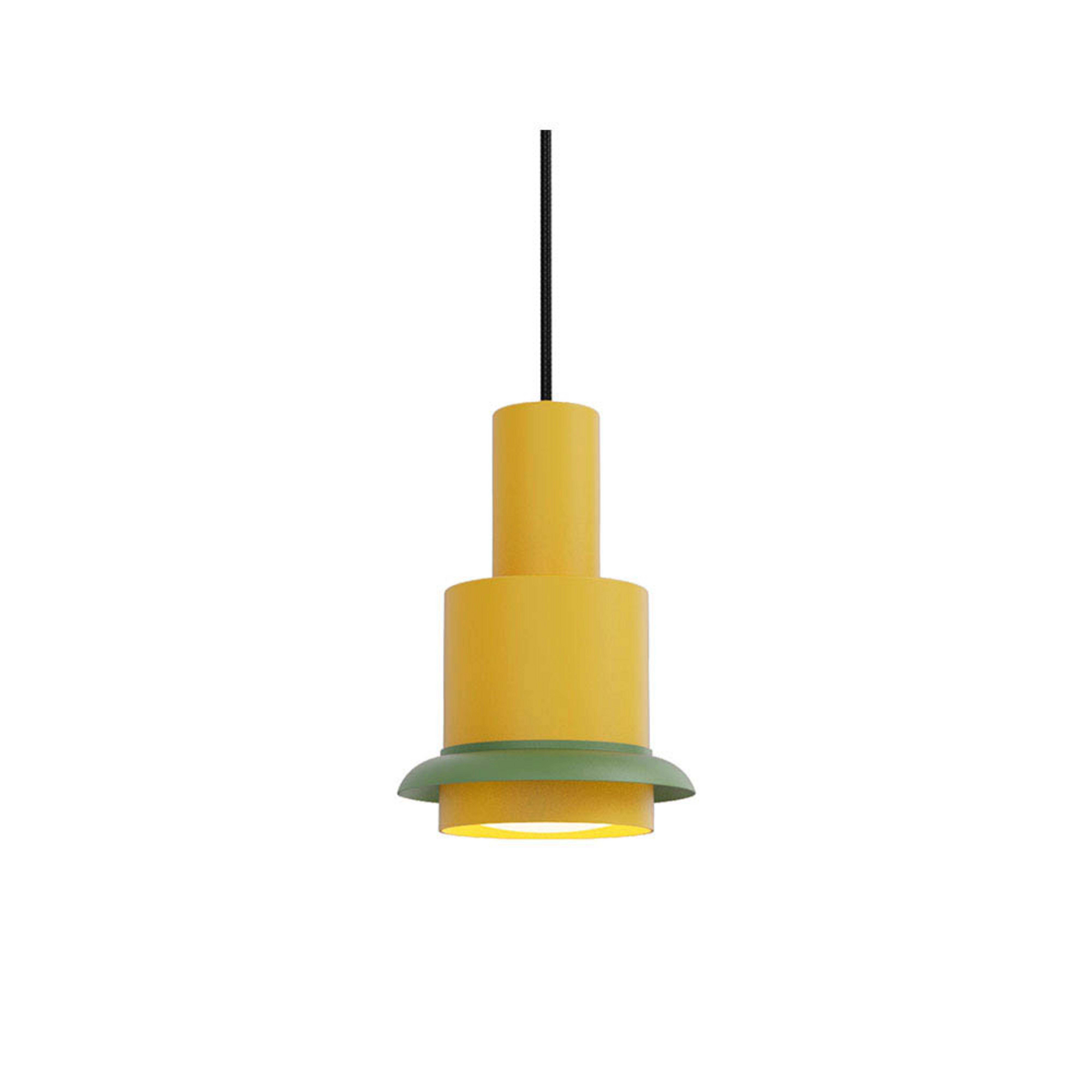 Chaumont Candeeiro Suspenso Ø15xH22 Yellow/Green - DCW
