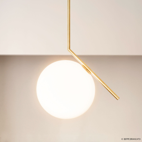 FLOS IC S2 designer-hængelampe, messing