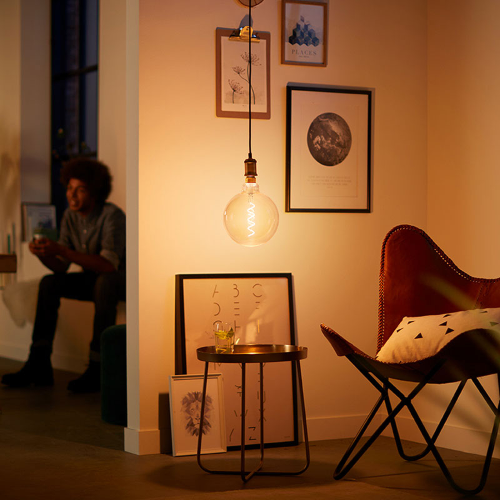 philips vintage zavesne svetlo e27 ruzova zlata svetla24 cz