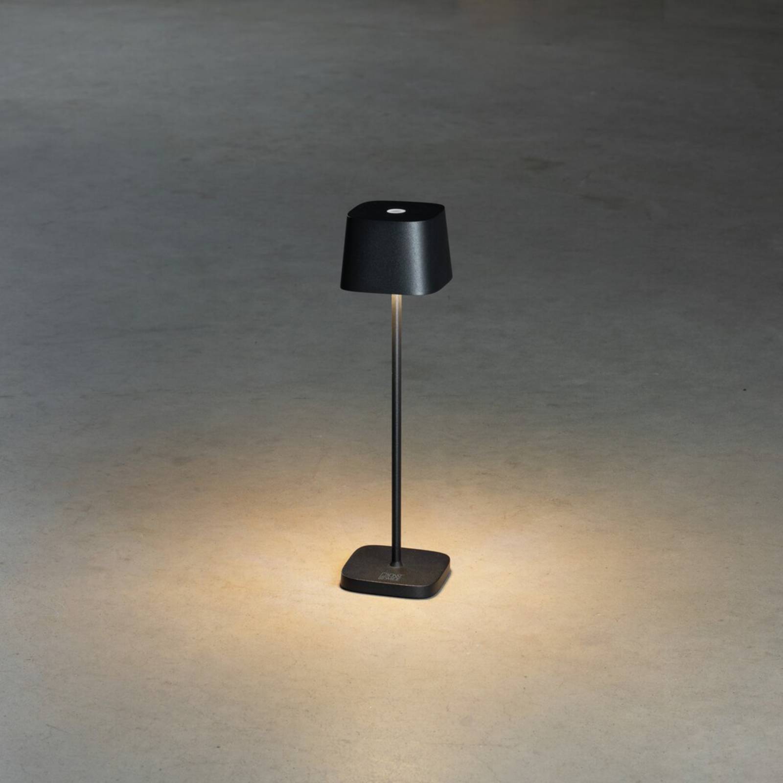 Lampa stołowa LED Capri-Mini zewnętrzna, czarna