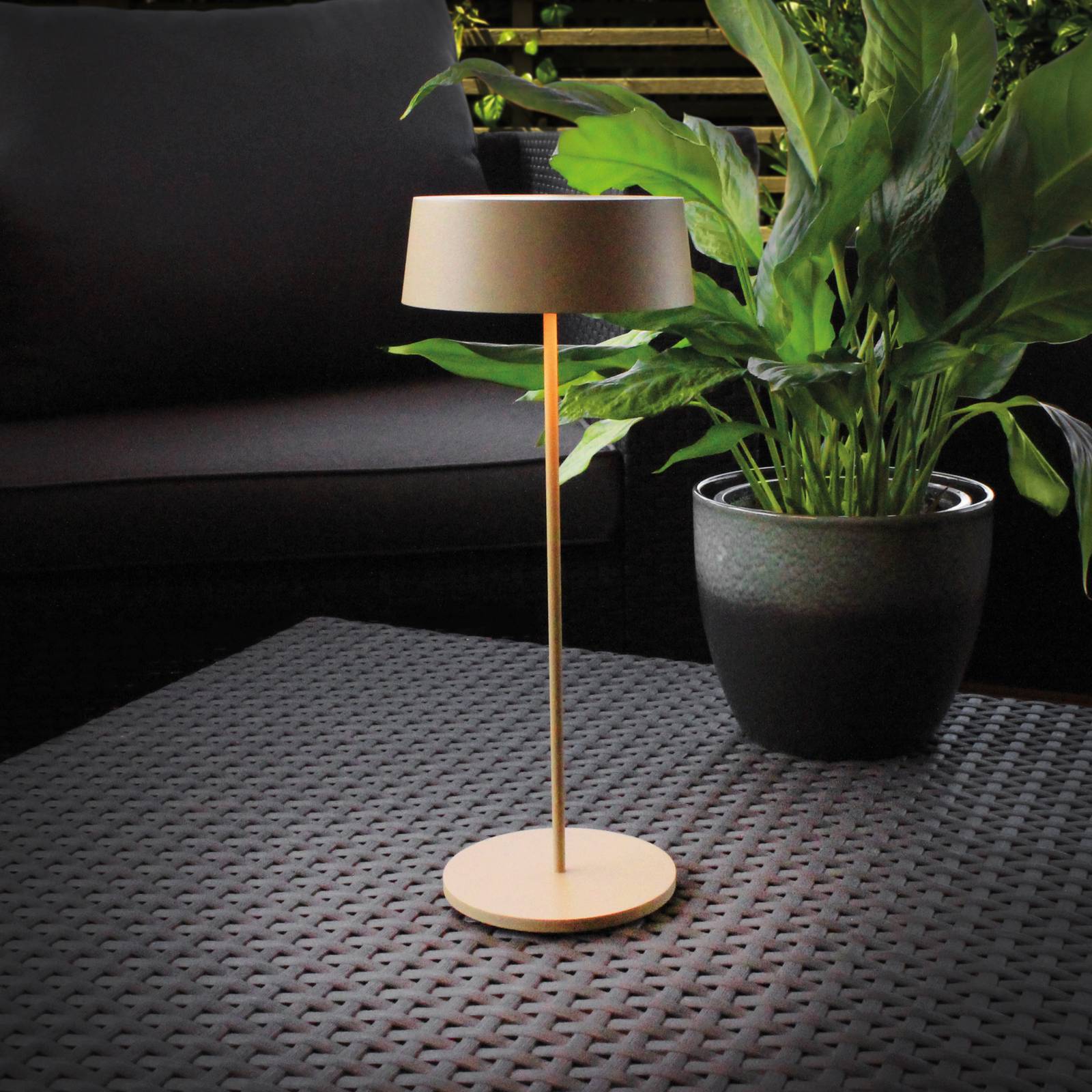 Eco-Light LED-batteribordslampa Cocktail dimbar guld