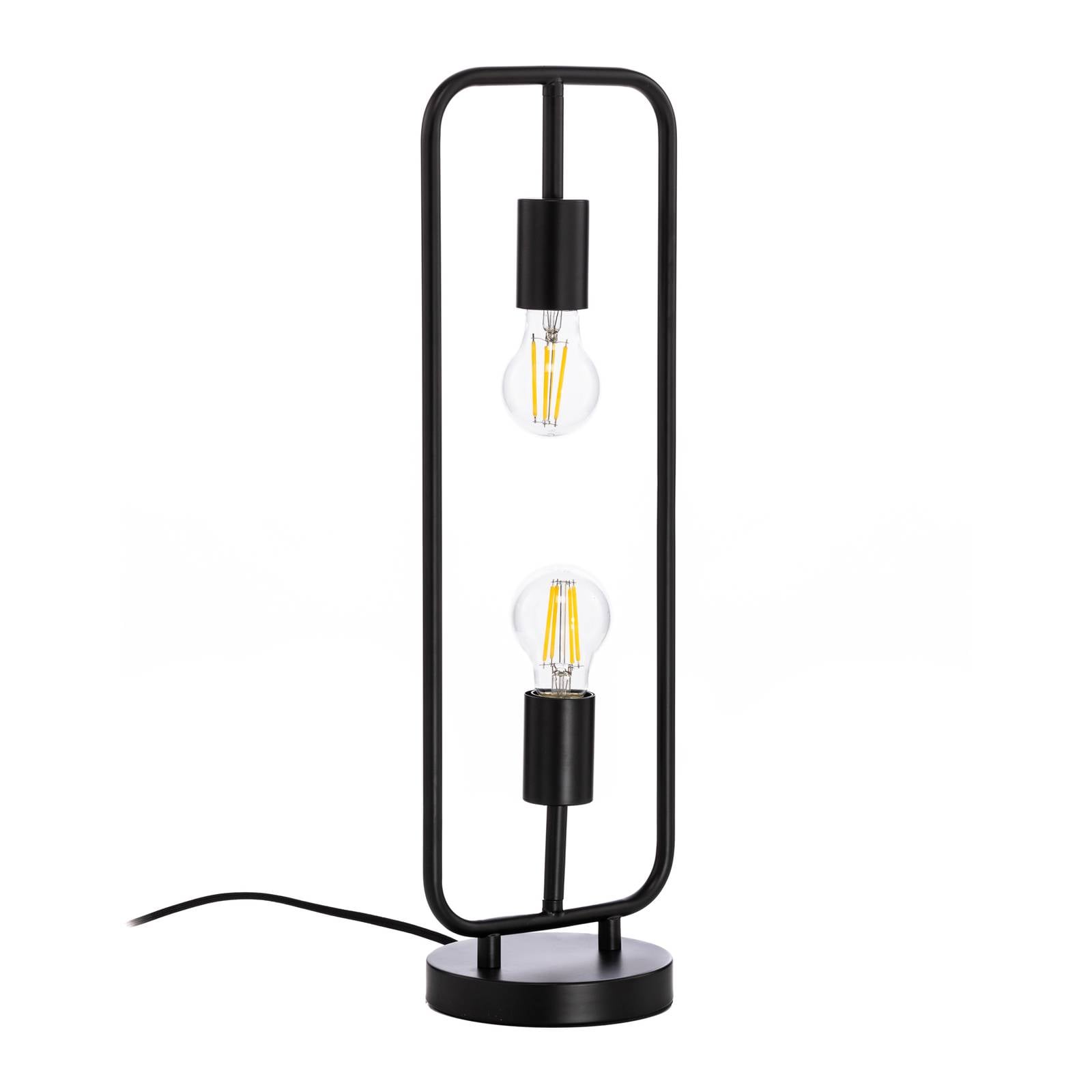 Lucande Tornike Tischleuchte, zweiflammig, Eisen