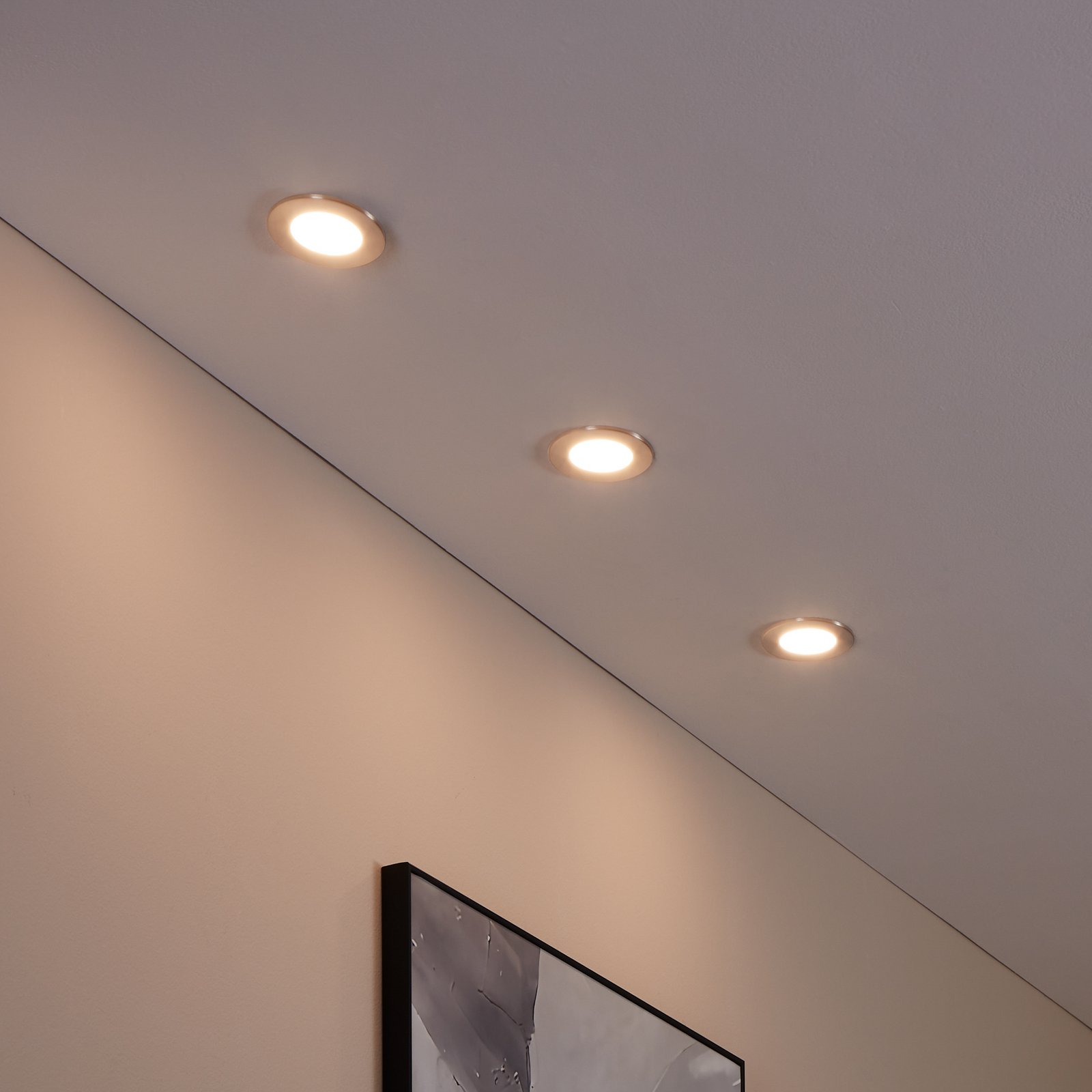 EGLO connect Fueva-C LED foco empotrable 8,6cm, Set de 3