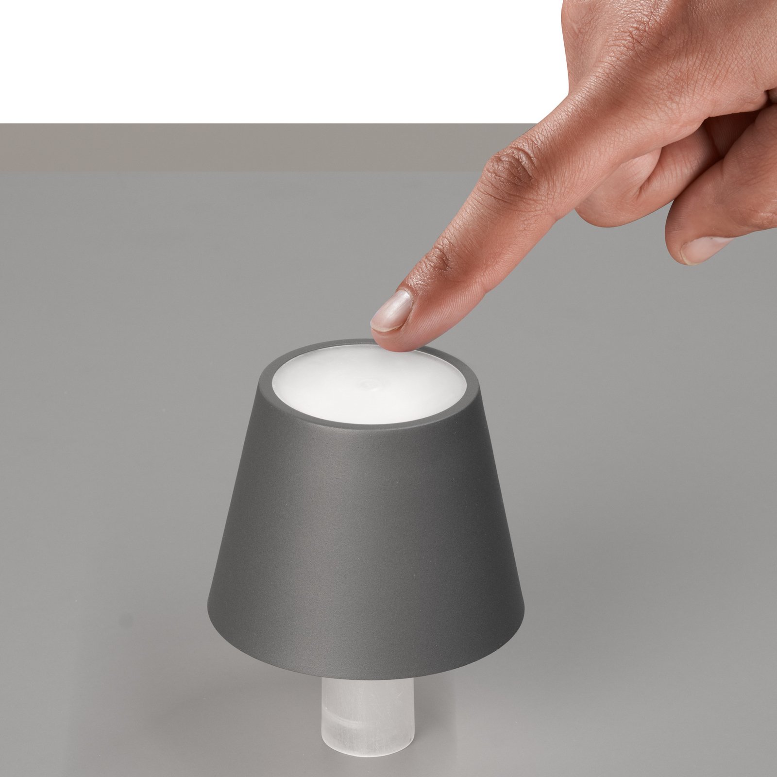 Lâmpada LED para garrafas Fiocco, verde salva, CCT, IP54, regulável