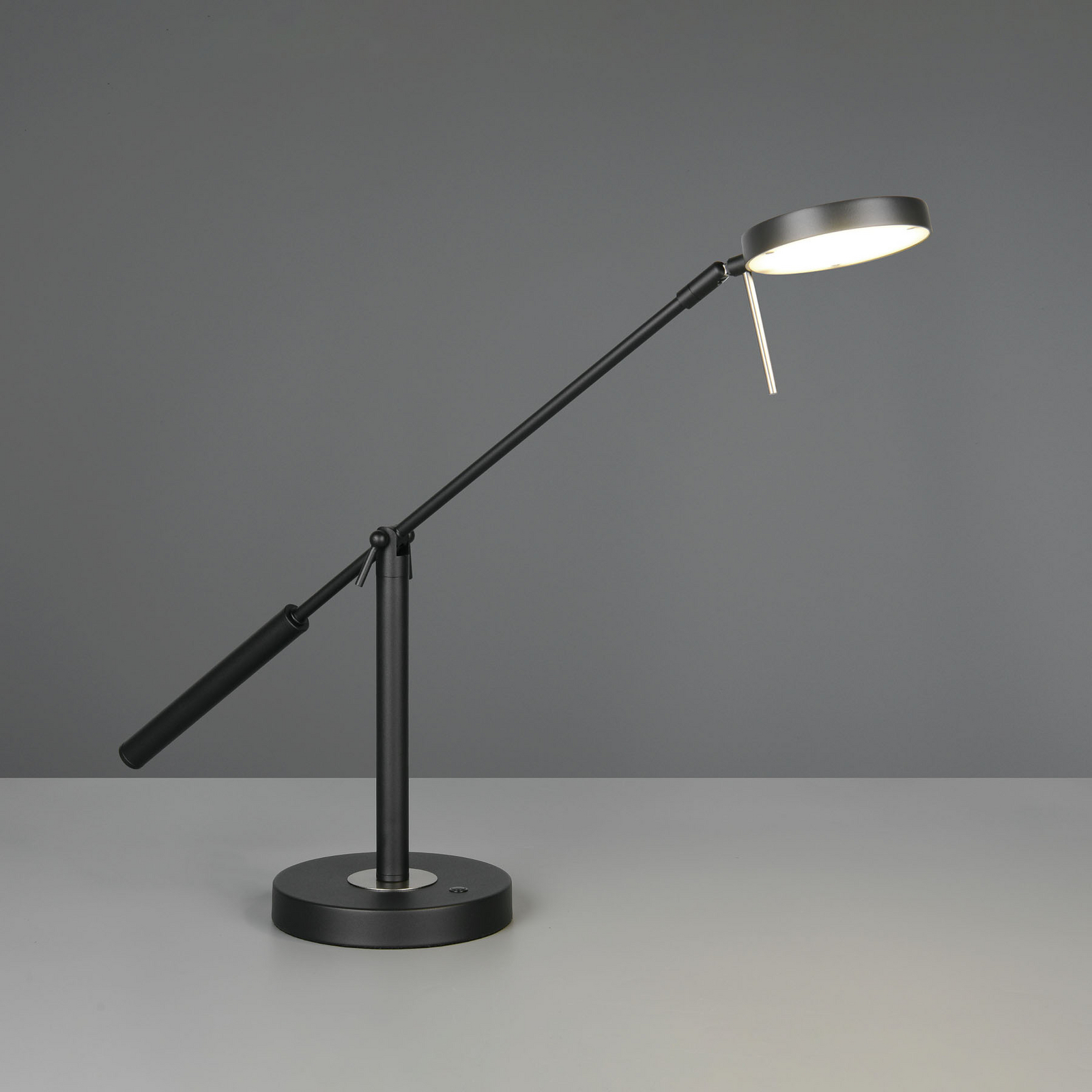 Monza LED stolna lampa, mat crna, visina 52 cm, metalna