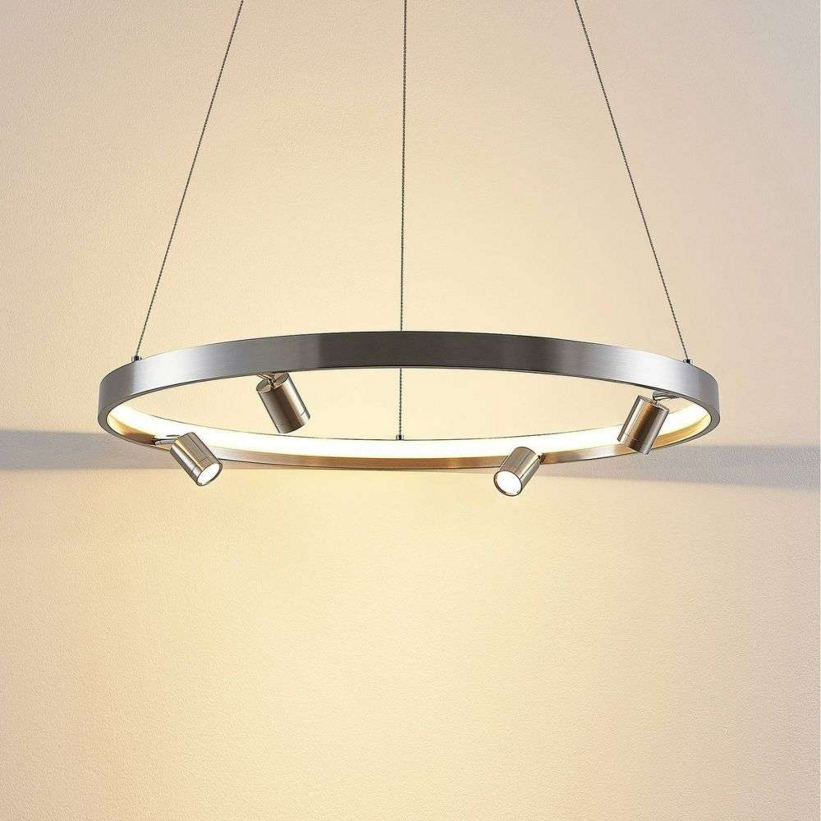 Paliva Závěsná Lampa Ø64 Nickel - Lucande