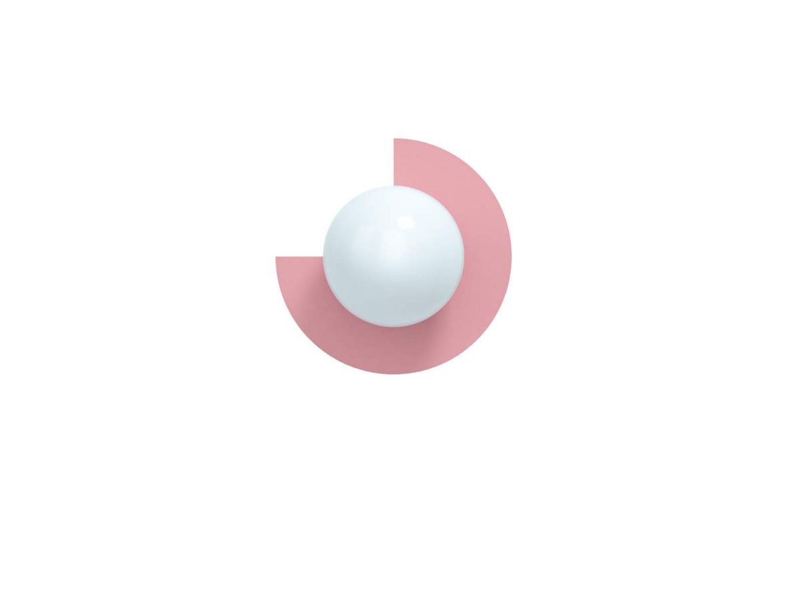 Candy Little Circle 270 S v&auml;gglampa, rosa Swedish Ninja - Vardagsrum - Metall