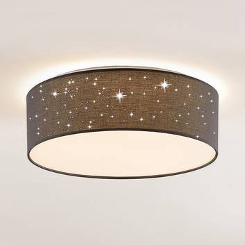 Lindby Ellamina LED-taklampe, 40 cm, mørkegrå