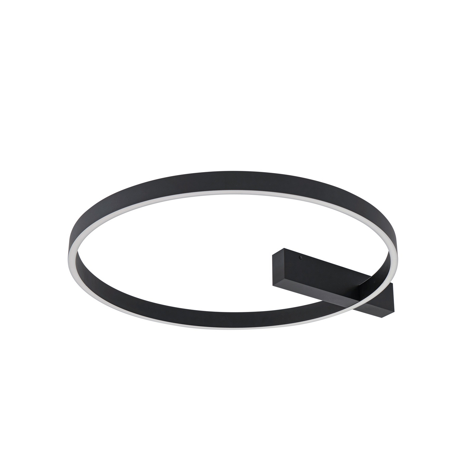 Lucande LED-Deckenlampe Isalin, 60 cm, schwarz, CCT, dimmbar