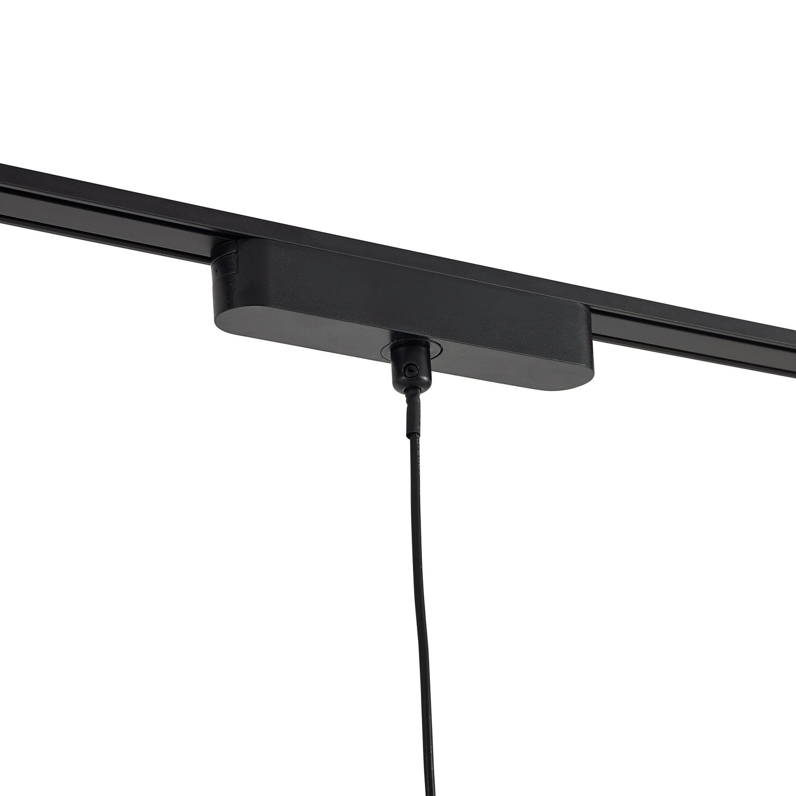 Sistema de riel 48V Lumaro, colgante, cilindro, 3 luces negro