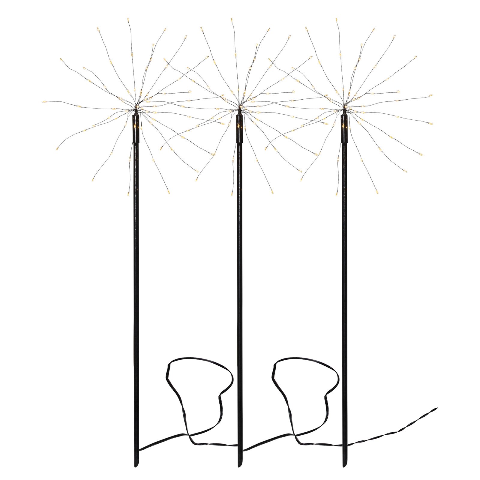 LED-dekorbelysning Firework Outdoor, 3-pack set