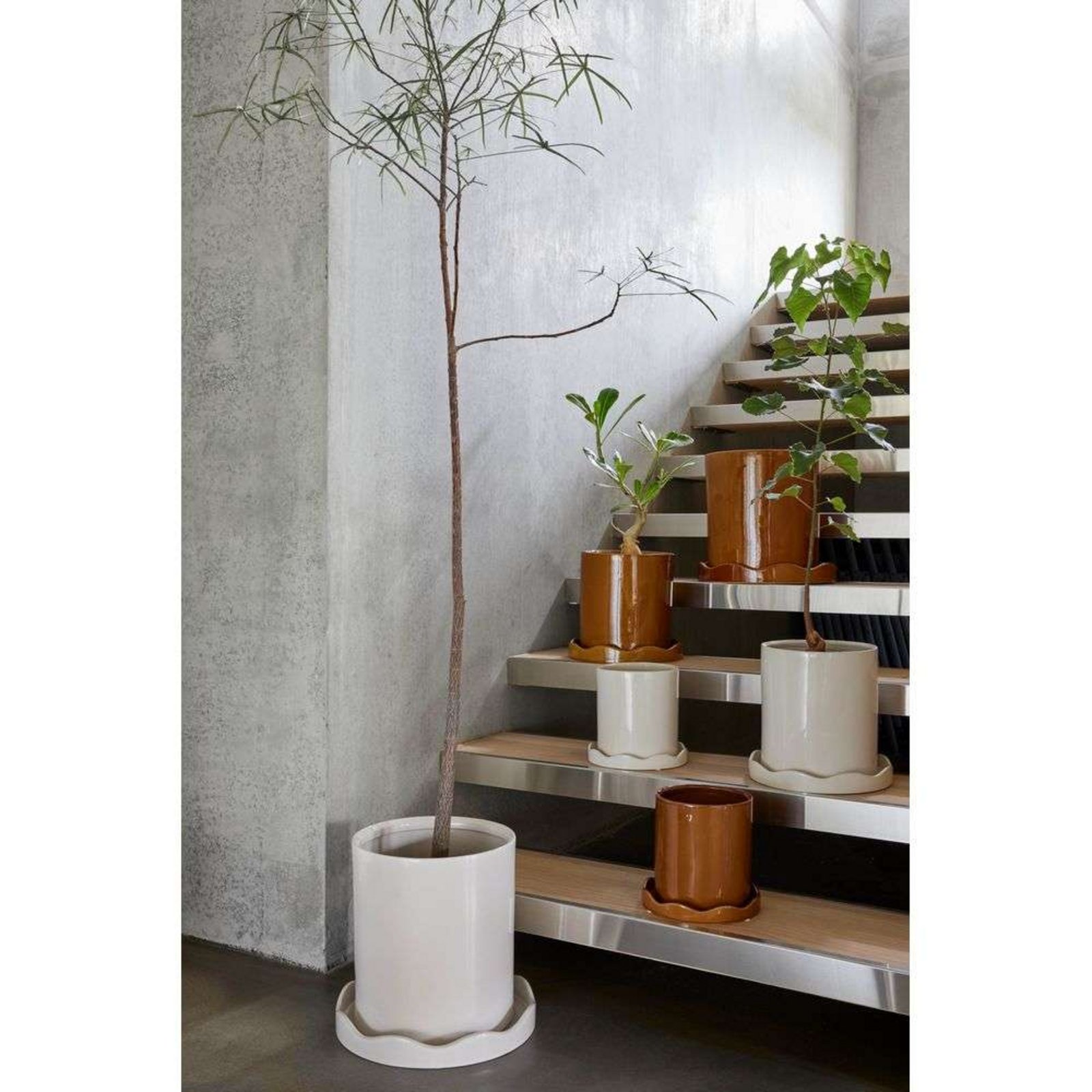 Nami Ghiveci Pentru Plante w/Farfurie Small Chihlimbar - OYOY Living Design