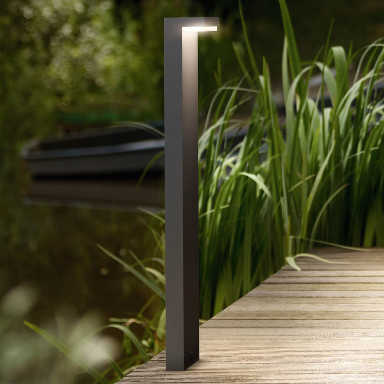 Philips Bustan L-formet LED veilampe av aluminium - Sort
