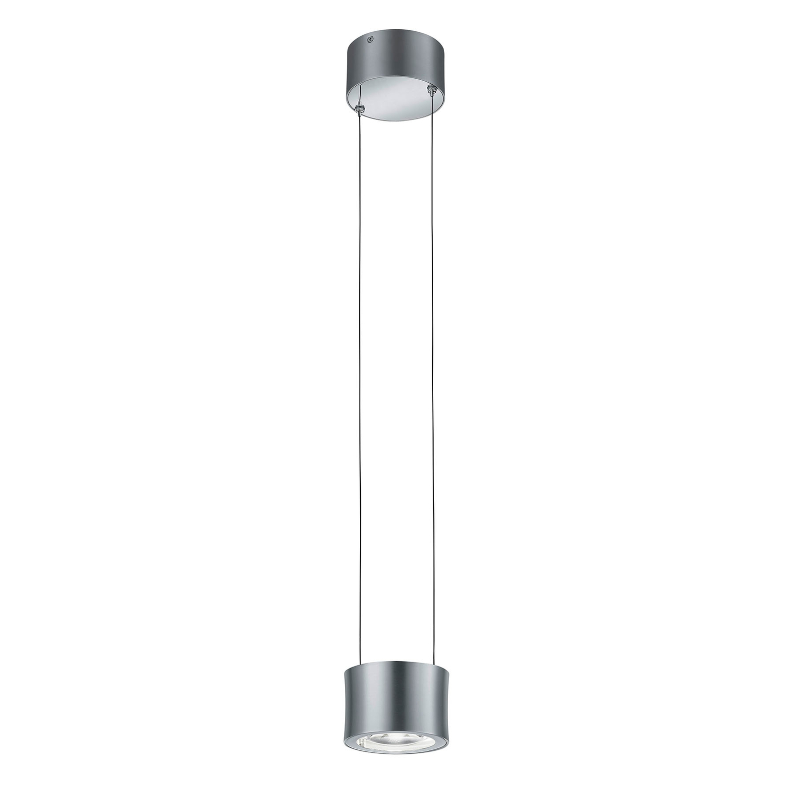 BANKAMP Impulse LED pendant light 1-bulb, nickel