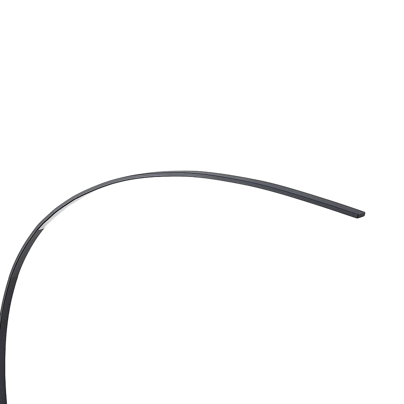 Lindby LED-buelampe Kendra, svart, aluminium, høyde 180 cm Lindby LED-buelampe Kendra, svart, aluminium, høyde 180 cm