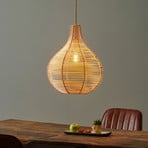 Lampa wisząca Bolita z drewna, Ø 42 cm