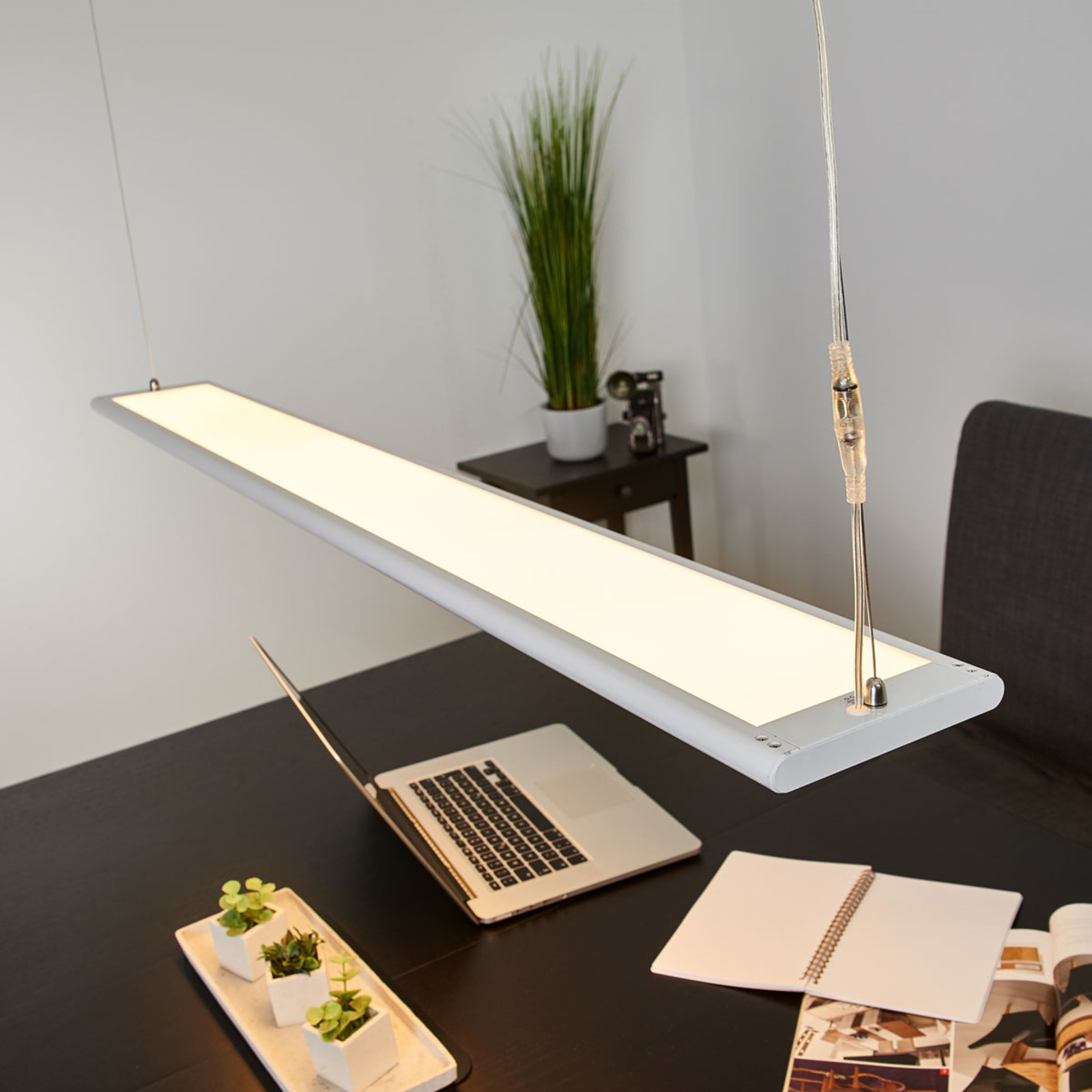 Dæmpbar LED kontorhængelampe Samu, 40,5 W