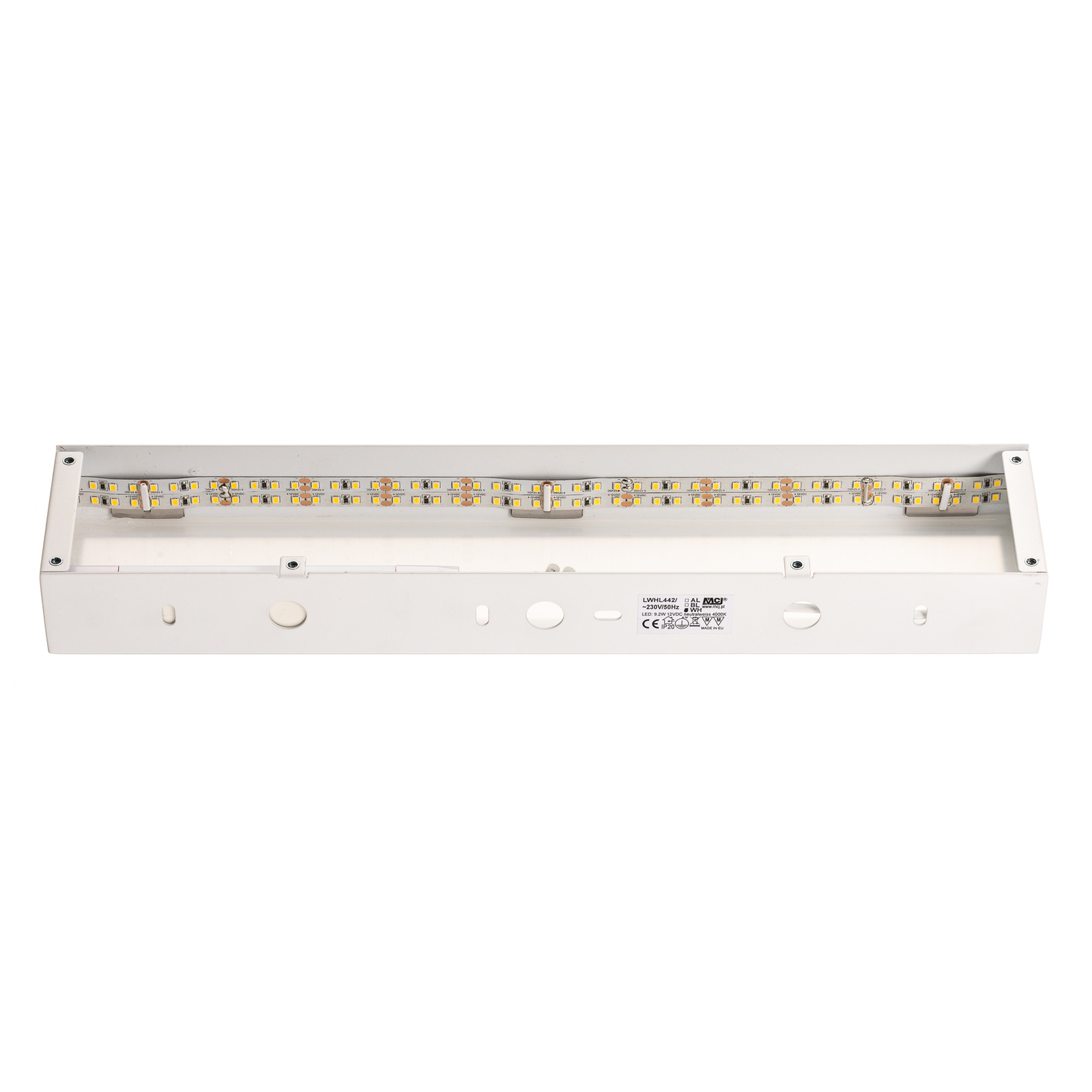 Mera LED-vegglampe, bredde 40 cm, hvit, 4 000 K