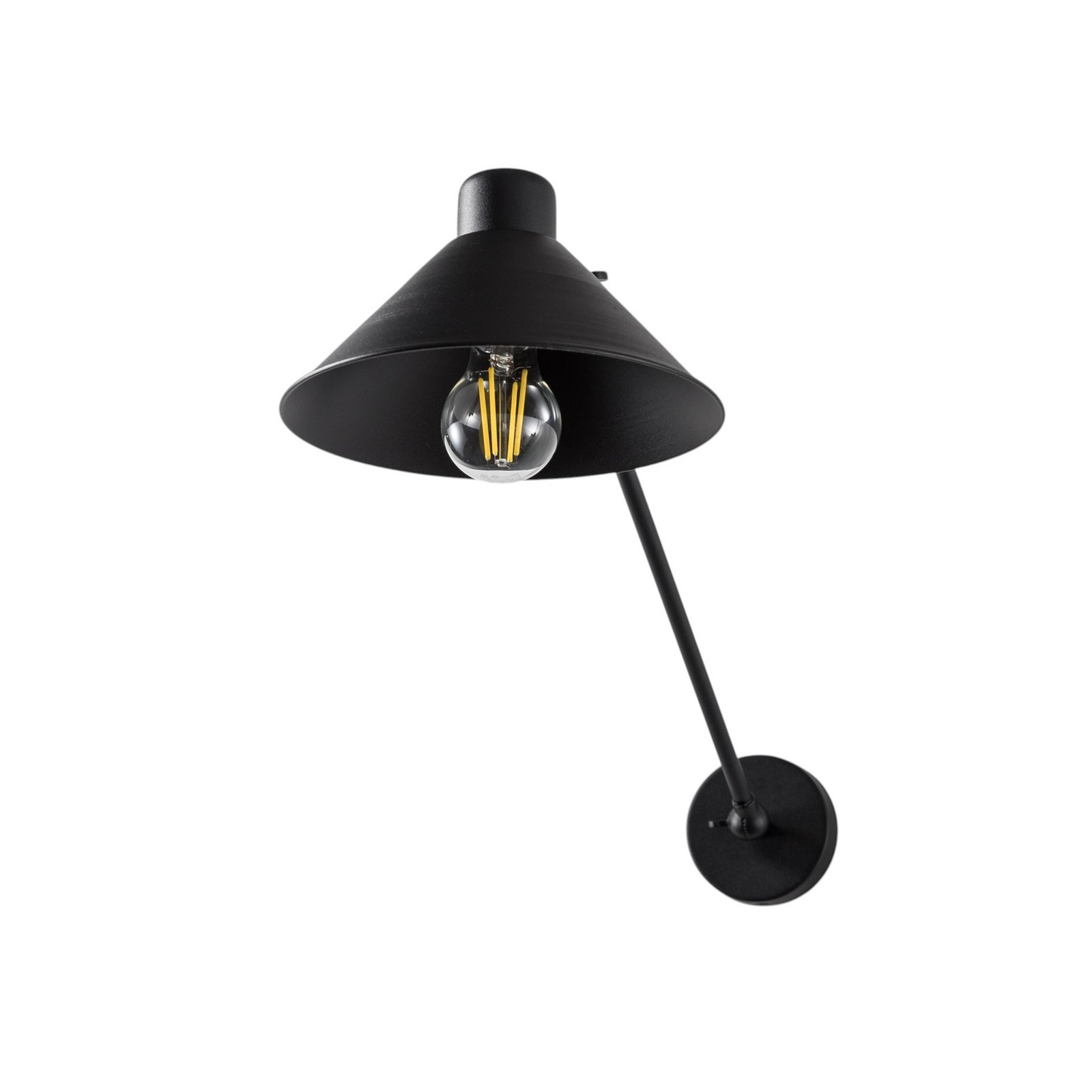 Applique Alan, mobile, nero, 1 luce