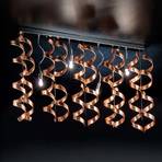 Spiraalvormige plafondlamp Copper