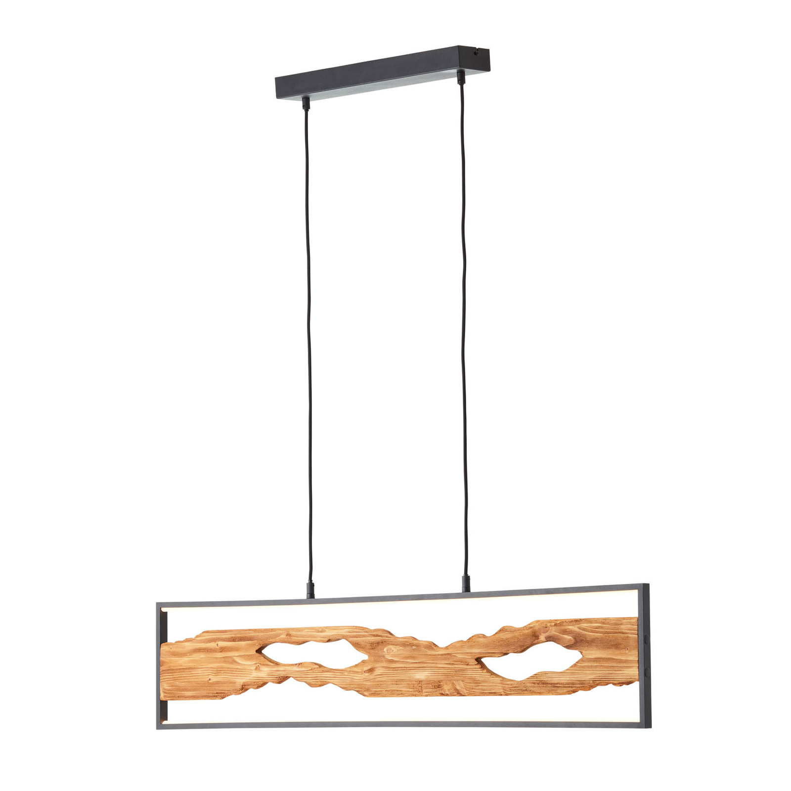 Chaumont LED pendant light made of wood