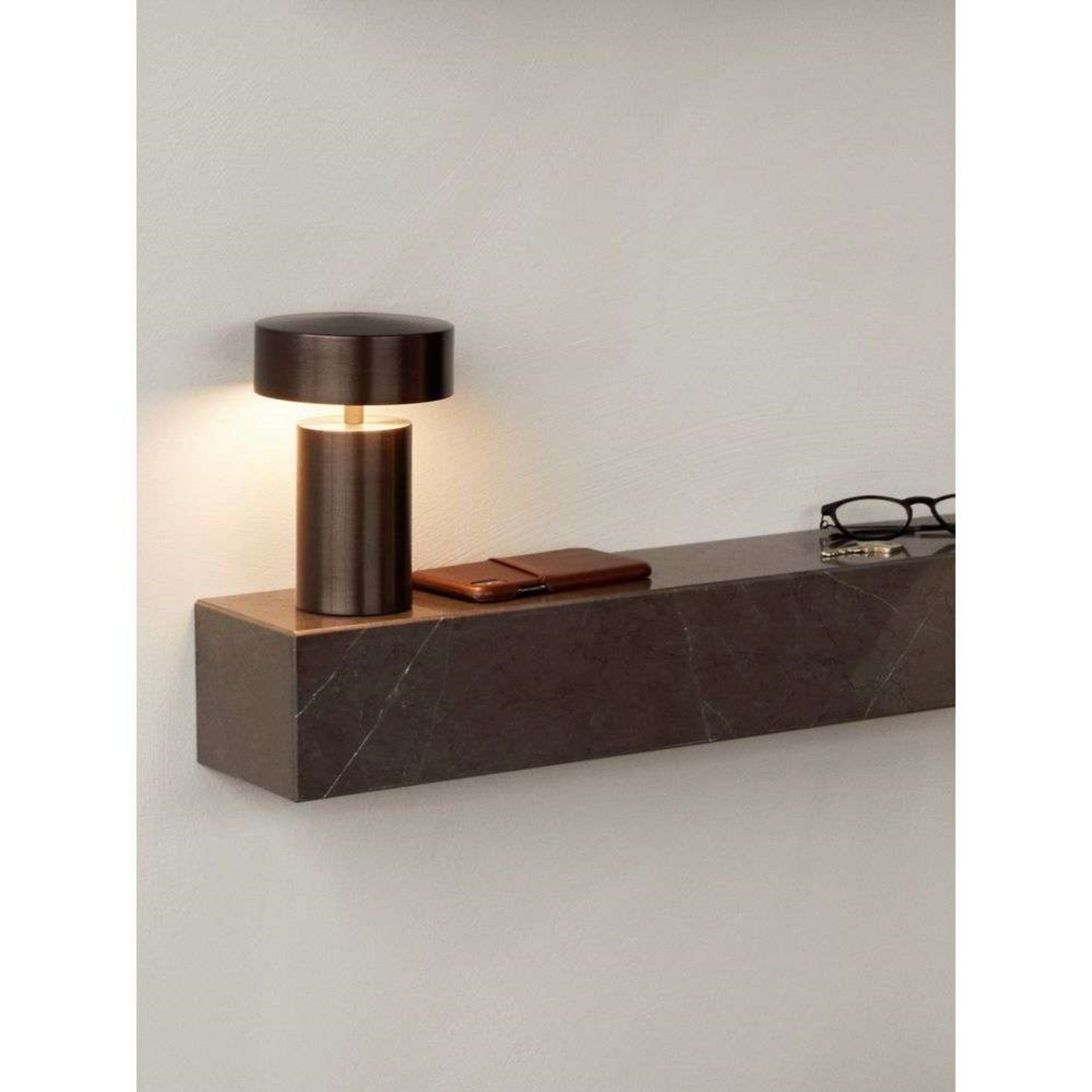 Plinth Raft Brown Grey Kendzo Marble - Audo Copenhagen