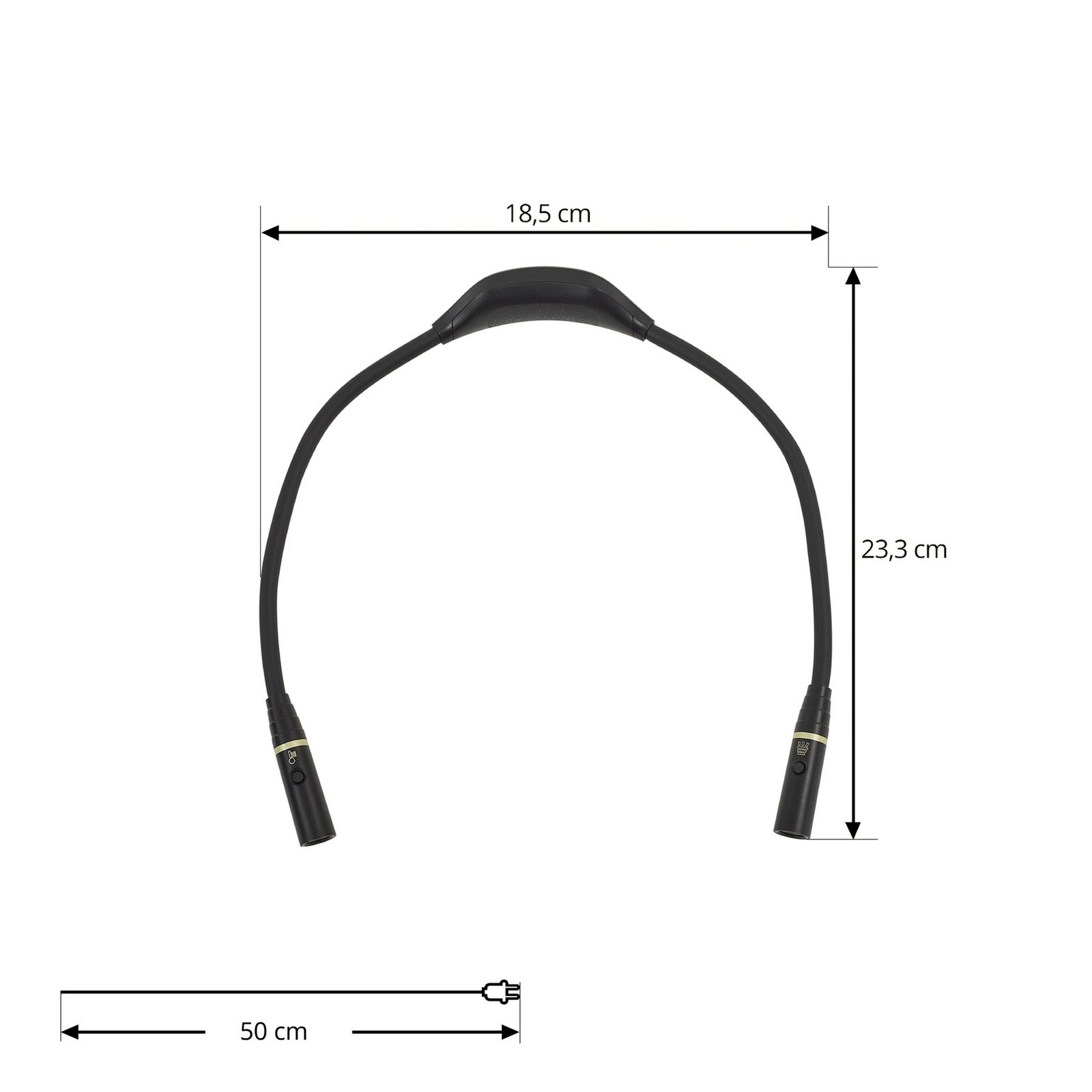 Travan LED Strikkelampe CCT Dim. Czarny - Lindby