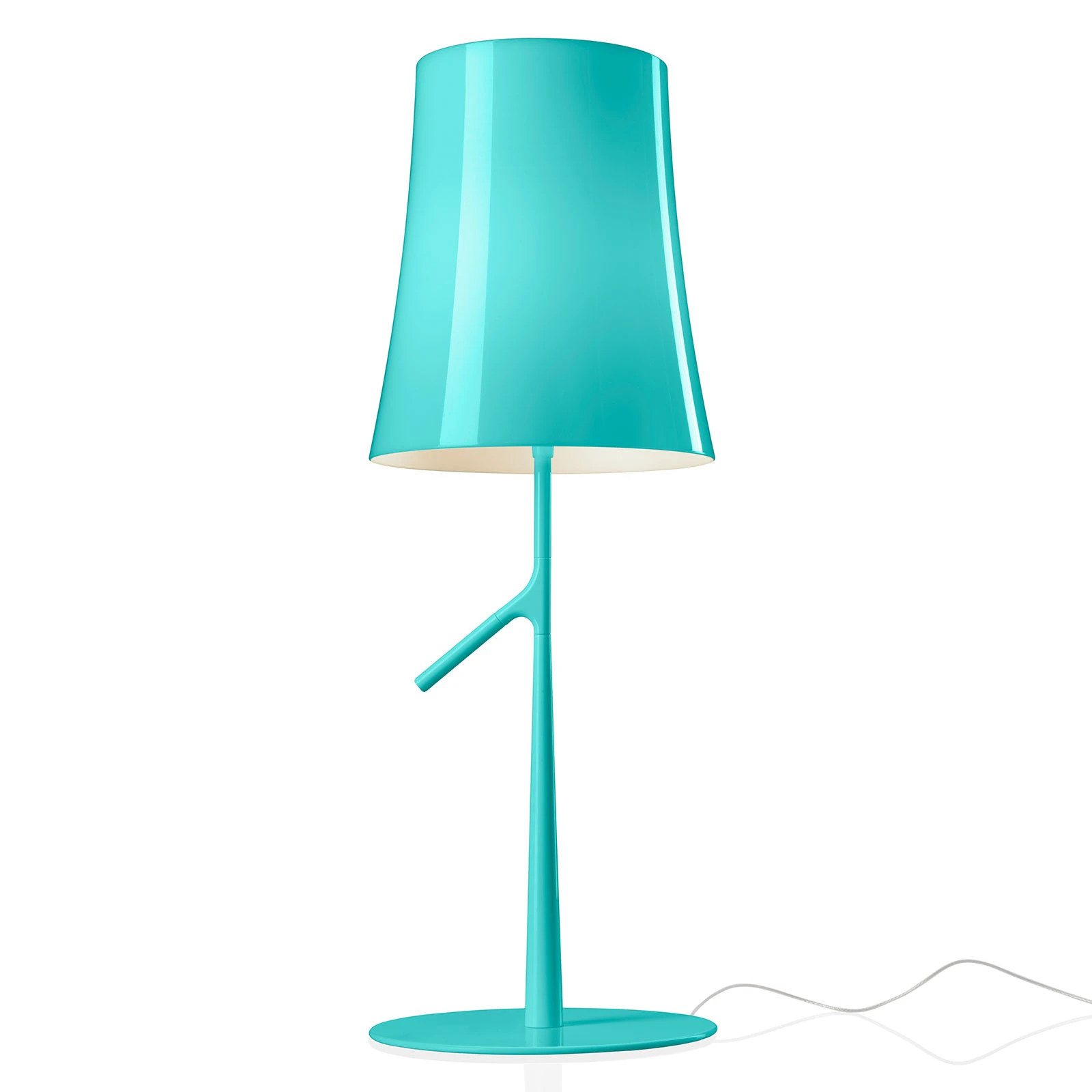 Настолна лампа Foscarini Birdie LED grande, цвят аквамарин