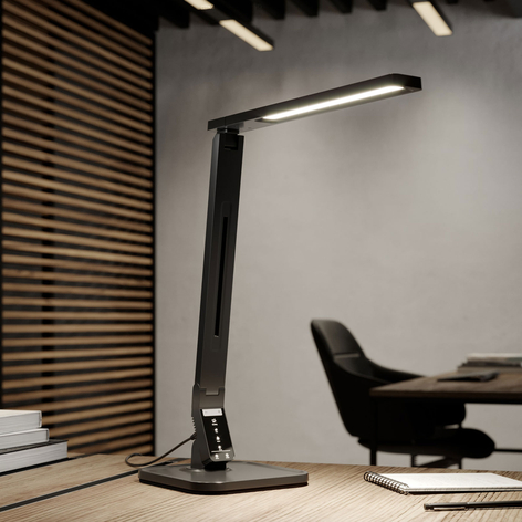 Arcchio Liano LED-Schreibtischleuchte, schwarz