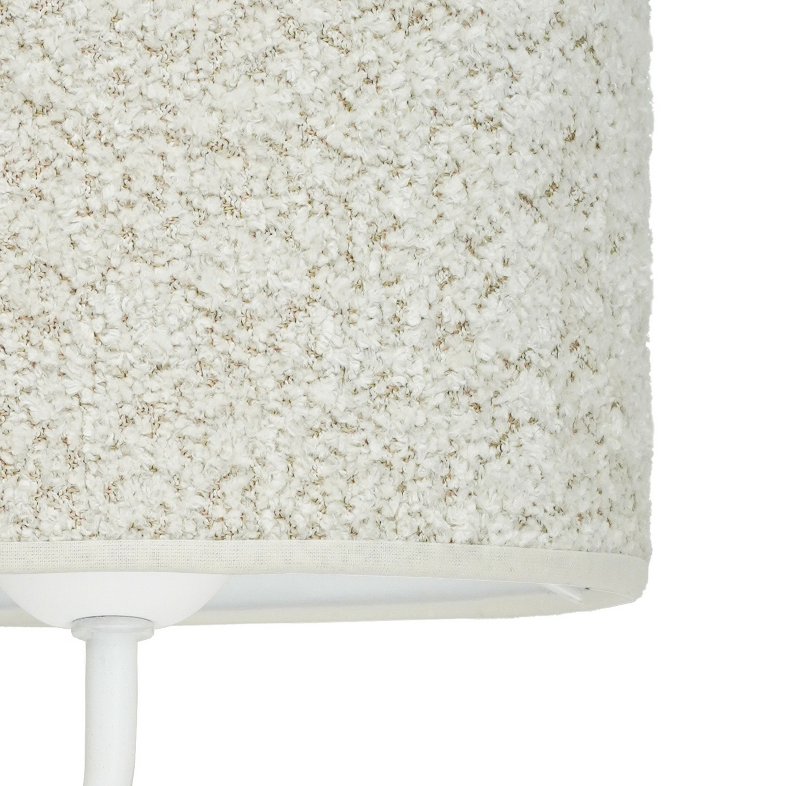 Roller wall light, bouclé, white/cream, reading light
