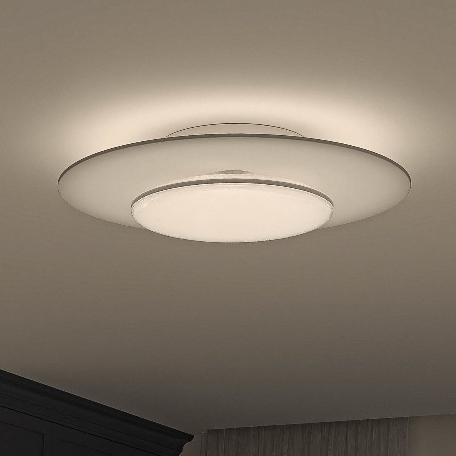 Garnet LED plafondlamp SceneSwitch 50cm wit