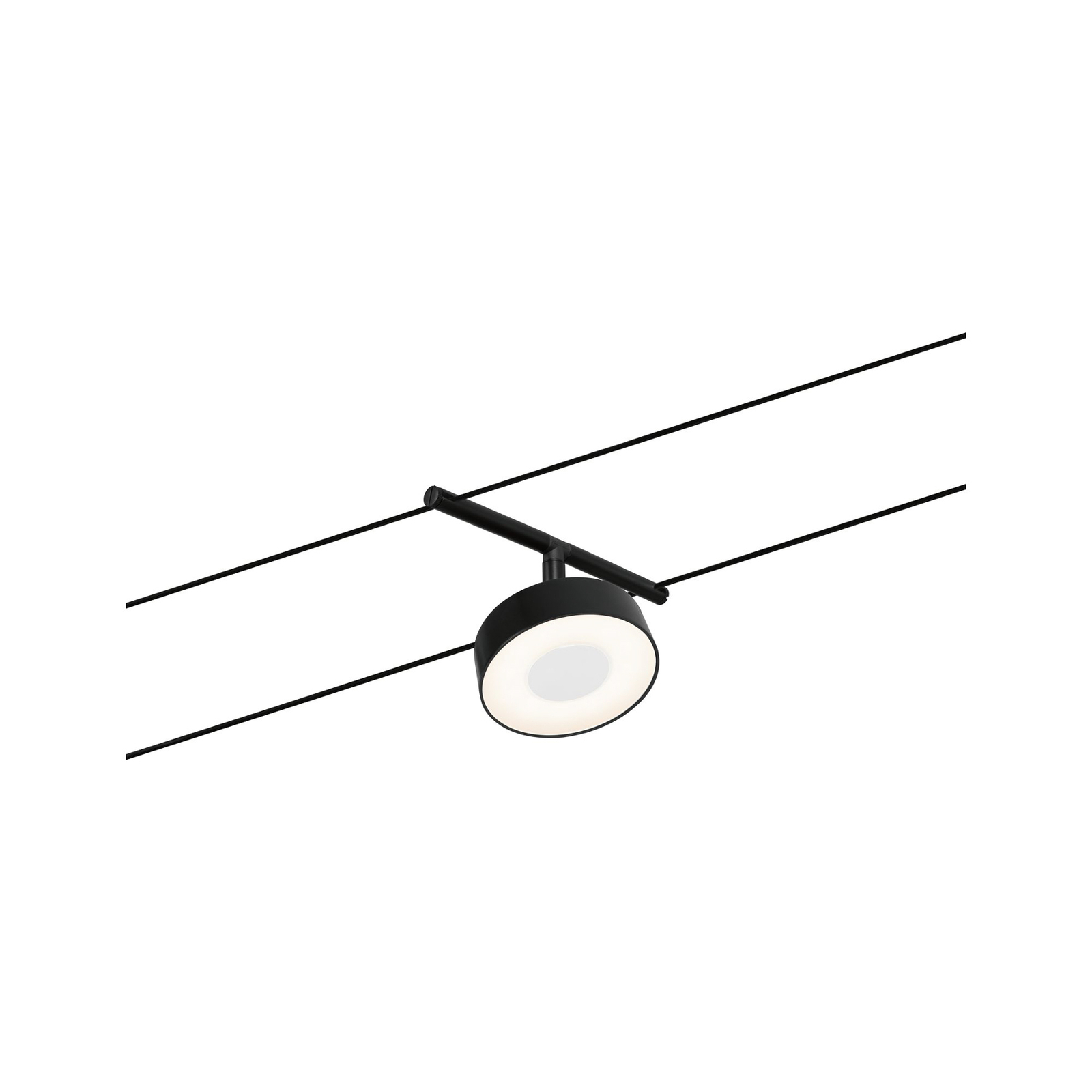 Paulmann Circle LED cable lighting 5-bulb black