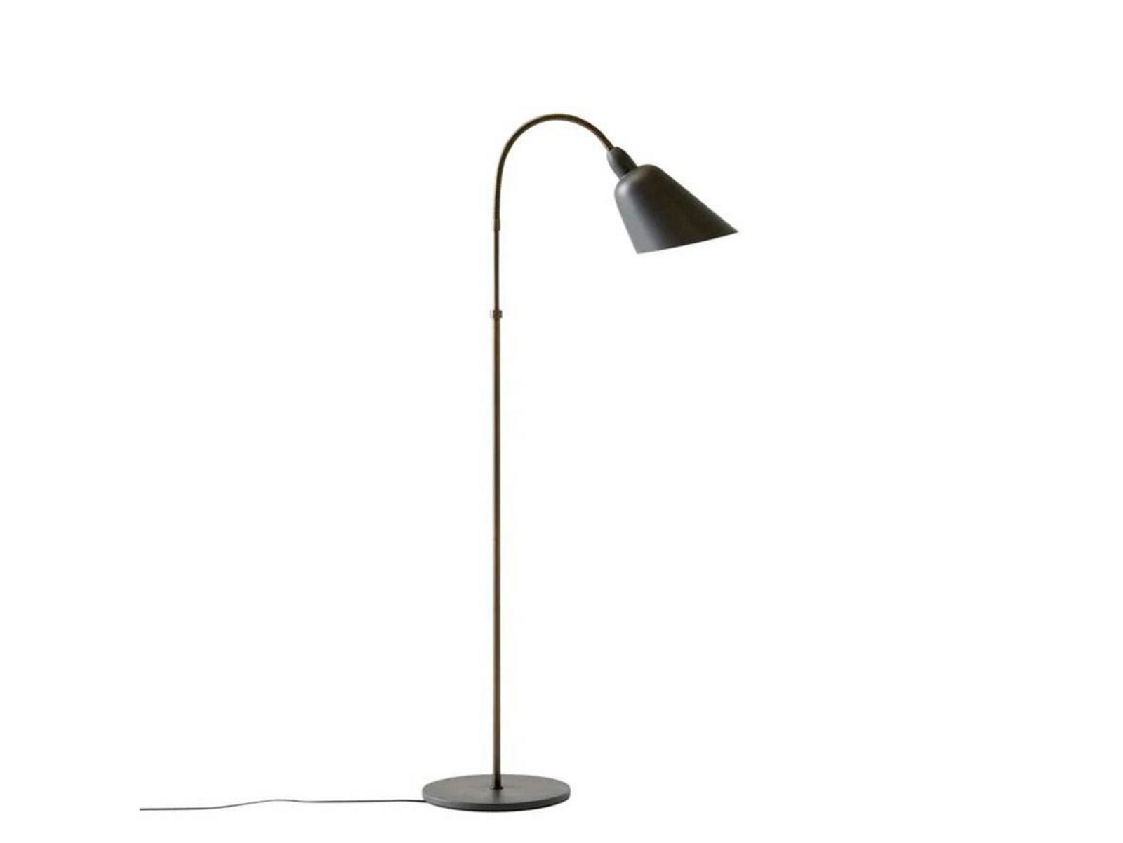 Bellevue AJ7 Floor Lamp Anniversary Edition Stone Grey/Bronzed Brass - &Traditio