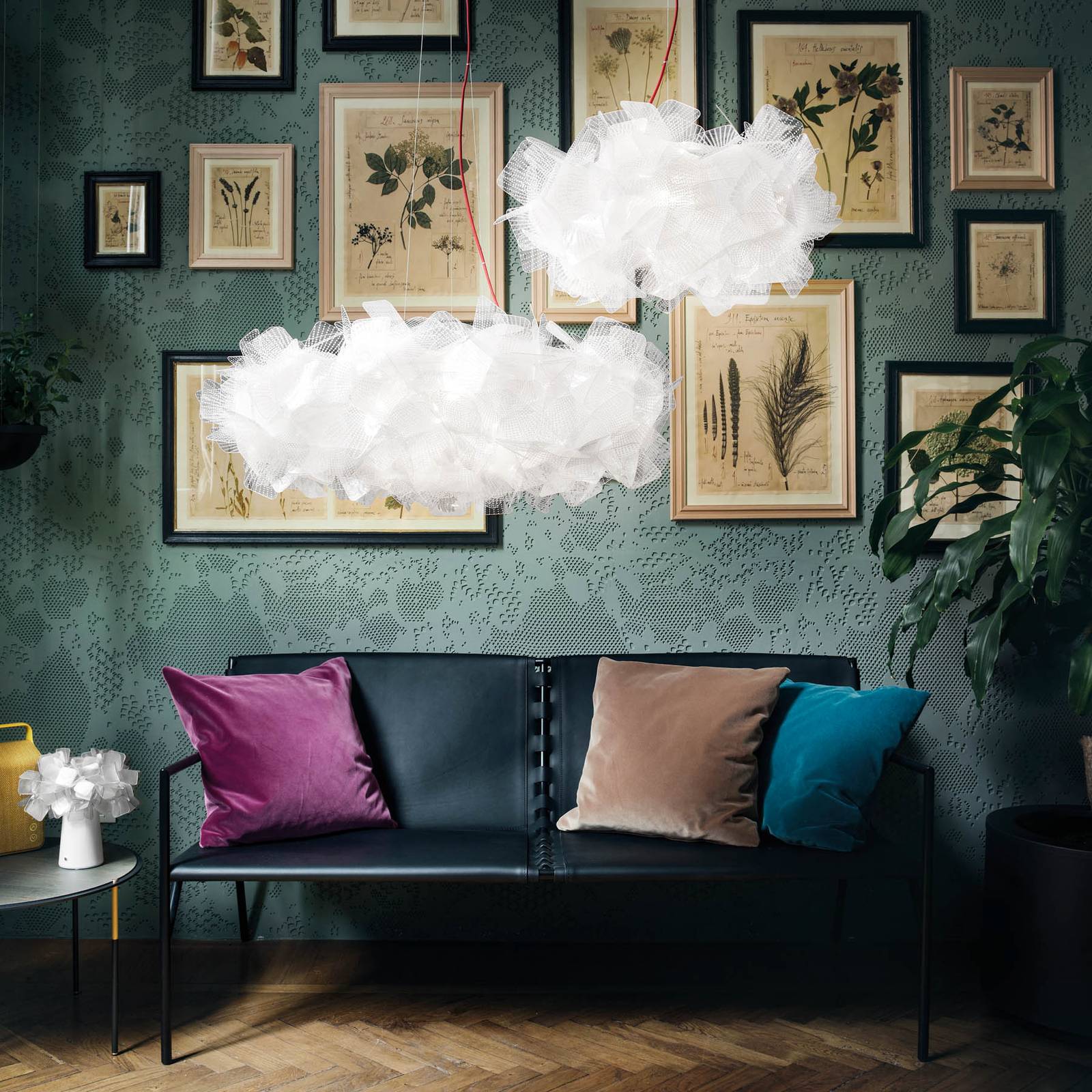 Slamp Clizia Pixel lampa wisząca, czerwony, 53 cm