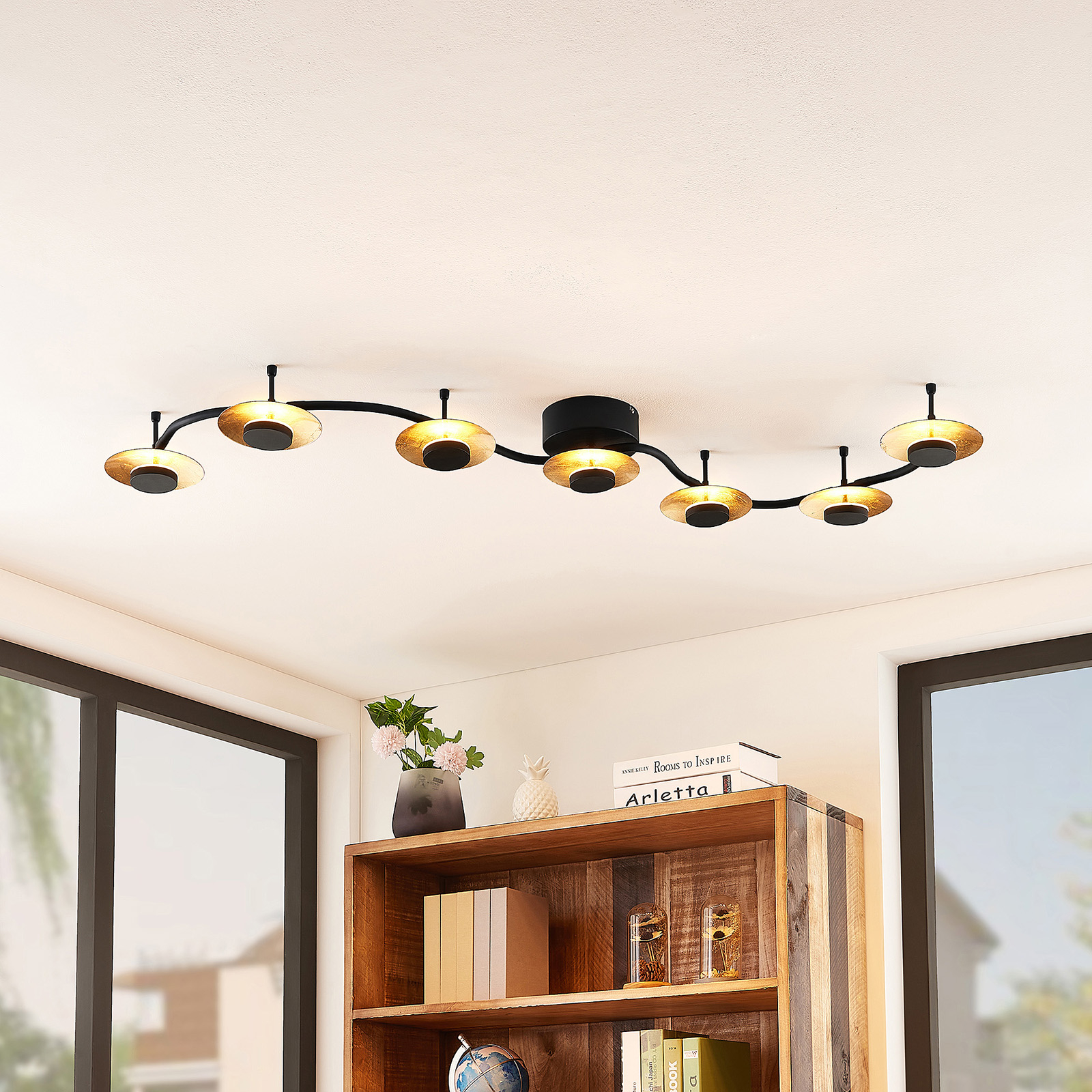 Lindby Graviela applique LED à 7 lampes