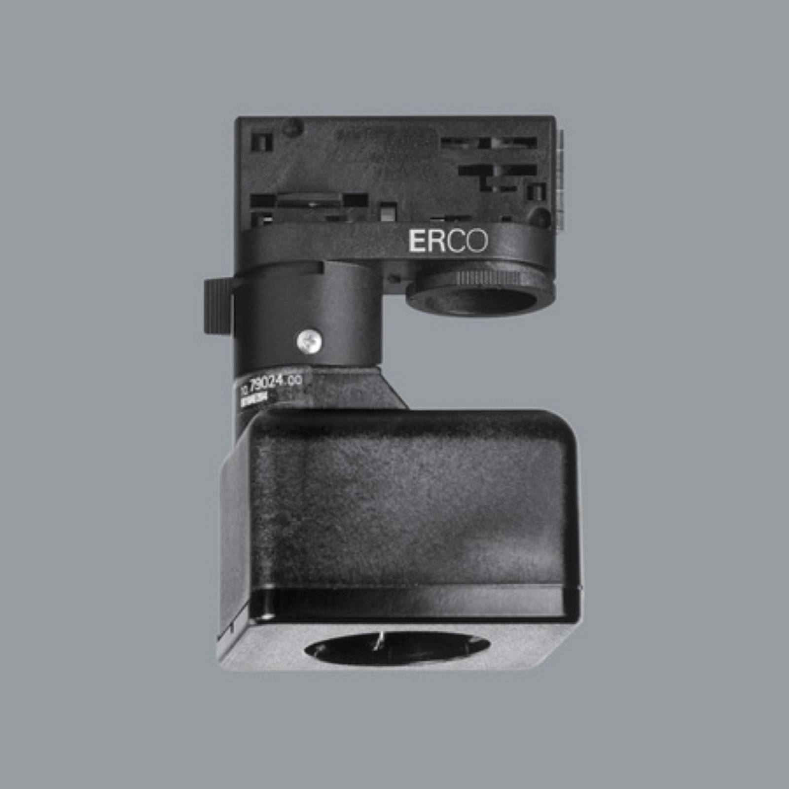 Image of ERCO adaptateur triphasé avec prise Schuko, noir 